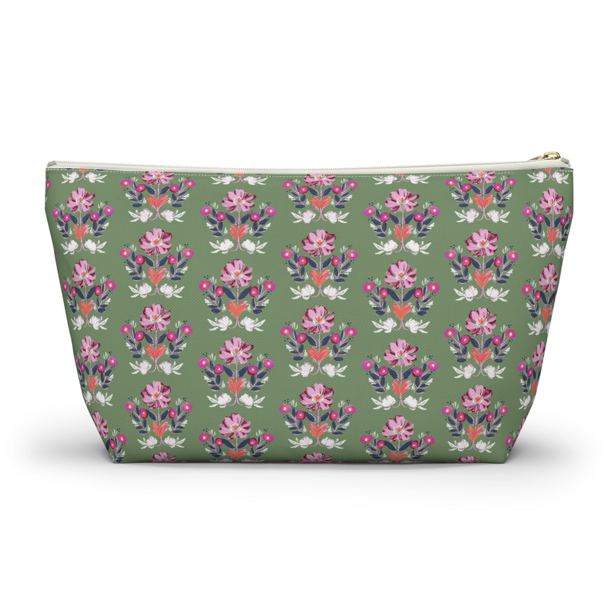Evangeline Multi Striped Monogrammed Pouch