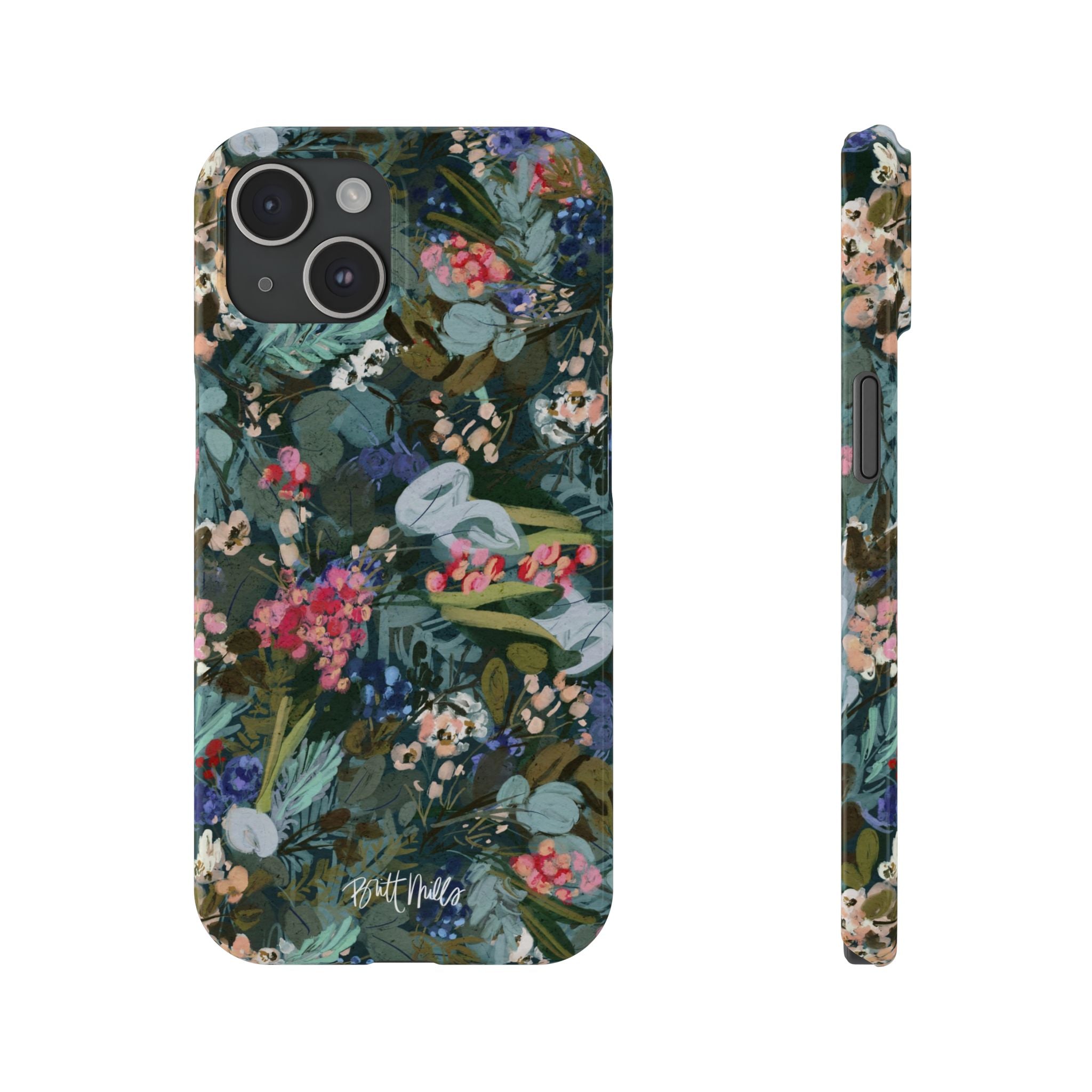 Winter Berry Slim Phone Case