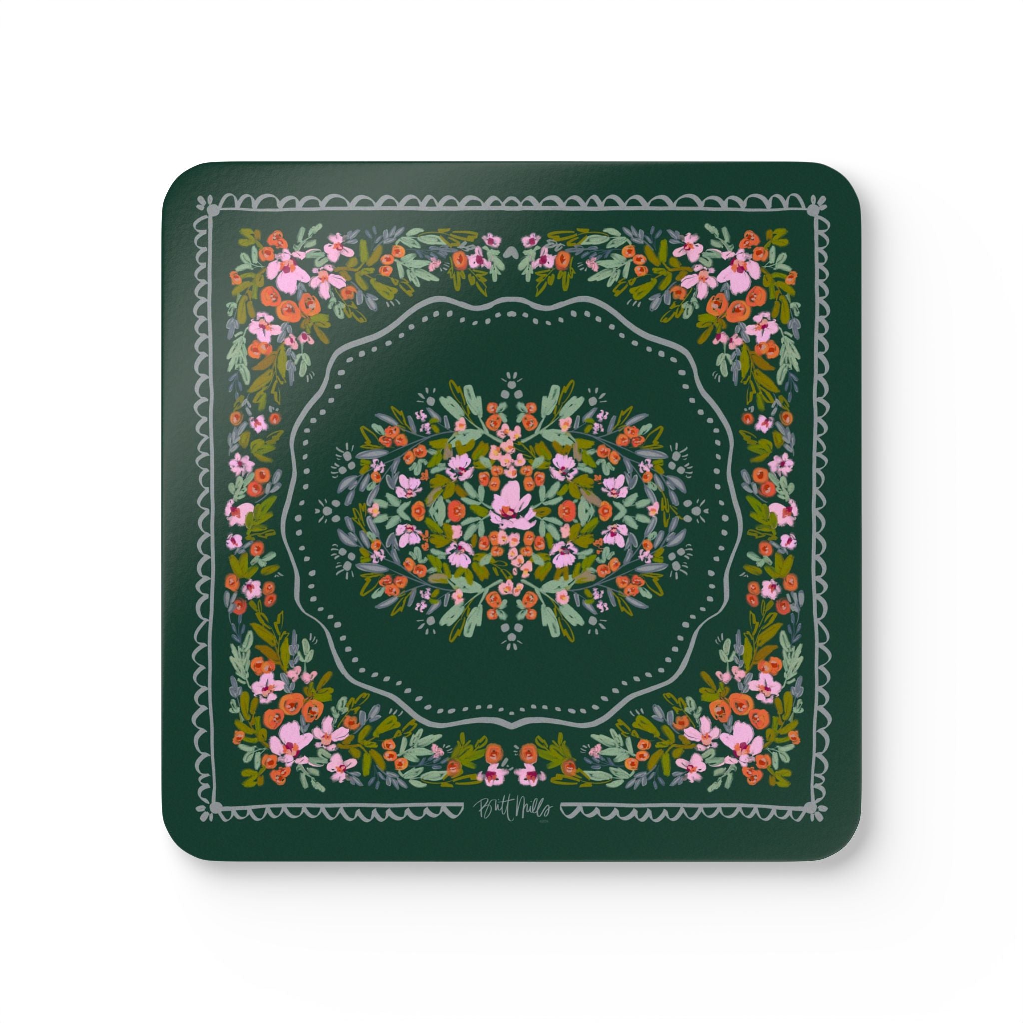 Savannah Mahjong Mat Art Coaster Set (Set of 4)