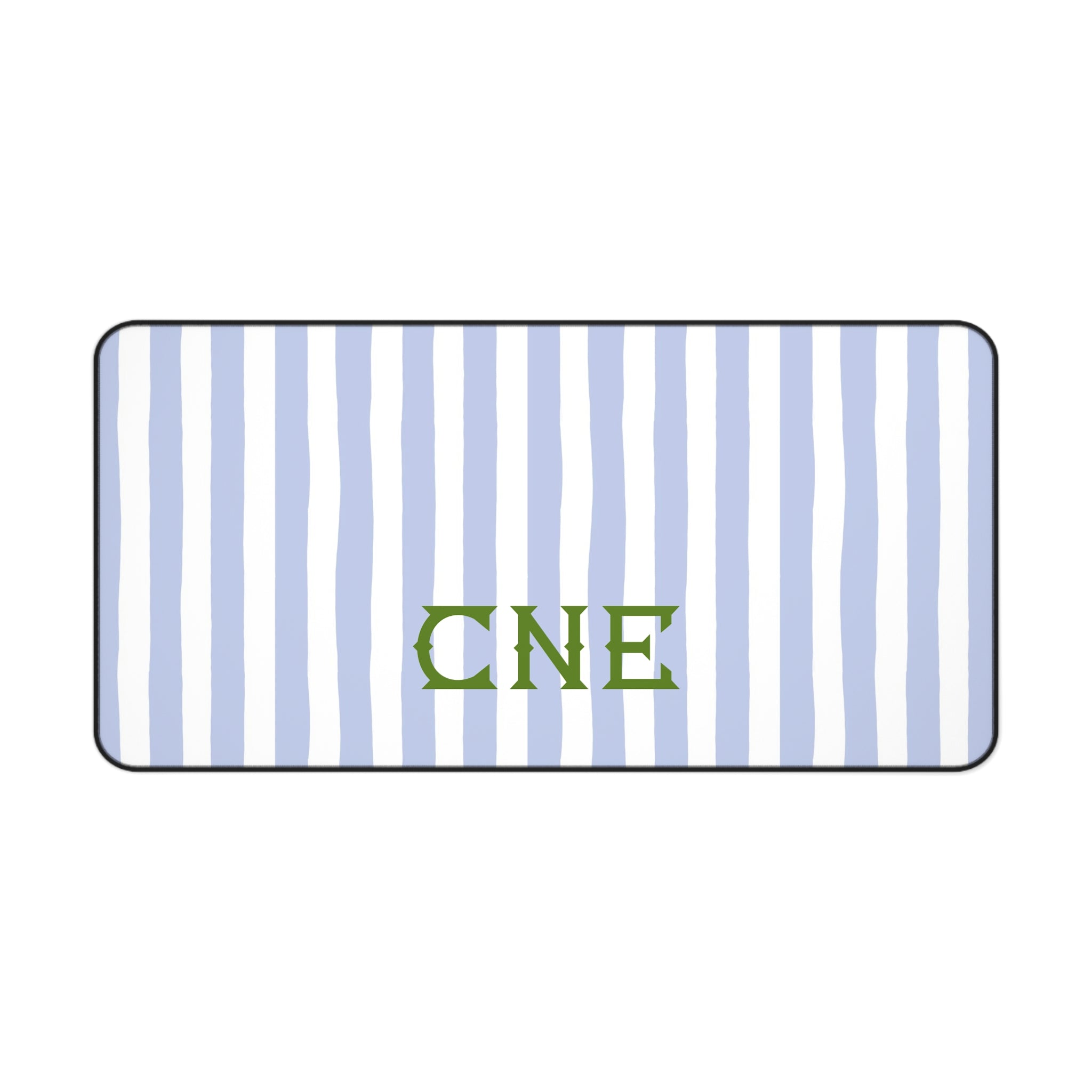 Seaside Stripes Monogrammed Desk Mat