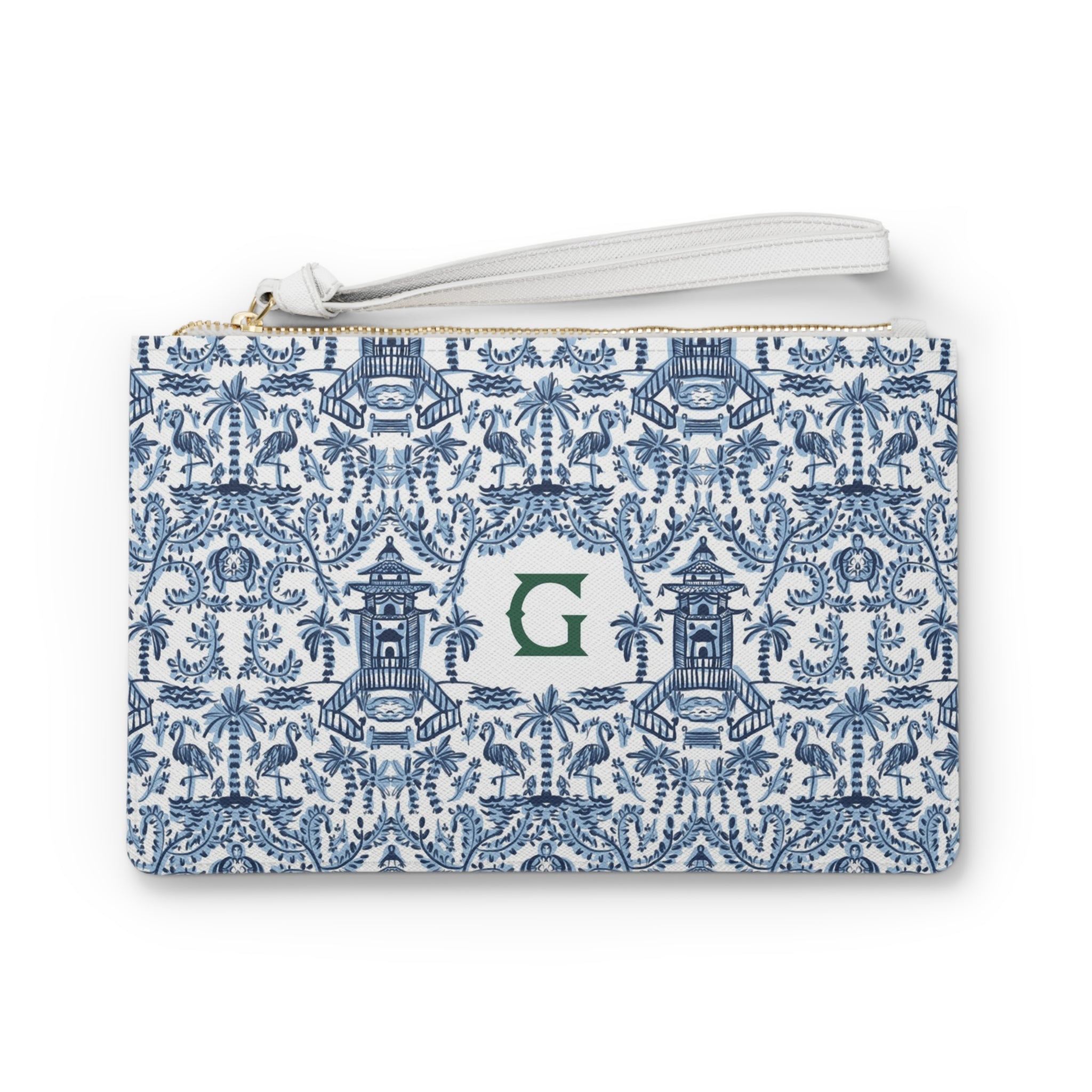 Palm Beach Monogrammed Mahjong Card Holder