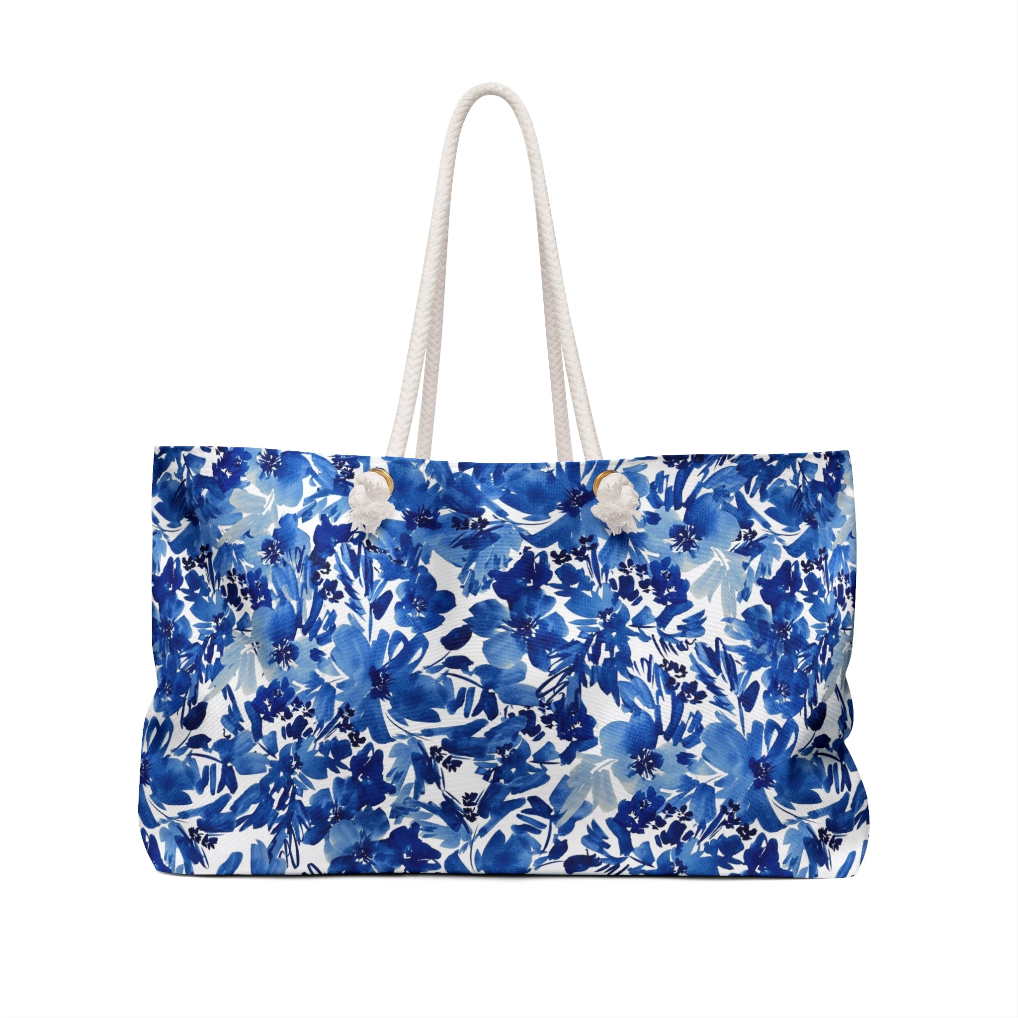 Royal Blooms Striped Monogrammed Mahjong Bag