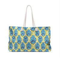 Boho Tropics Striped Monogrammed Mahjong Bag
