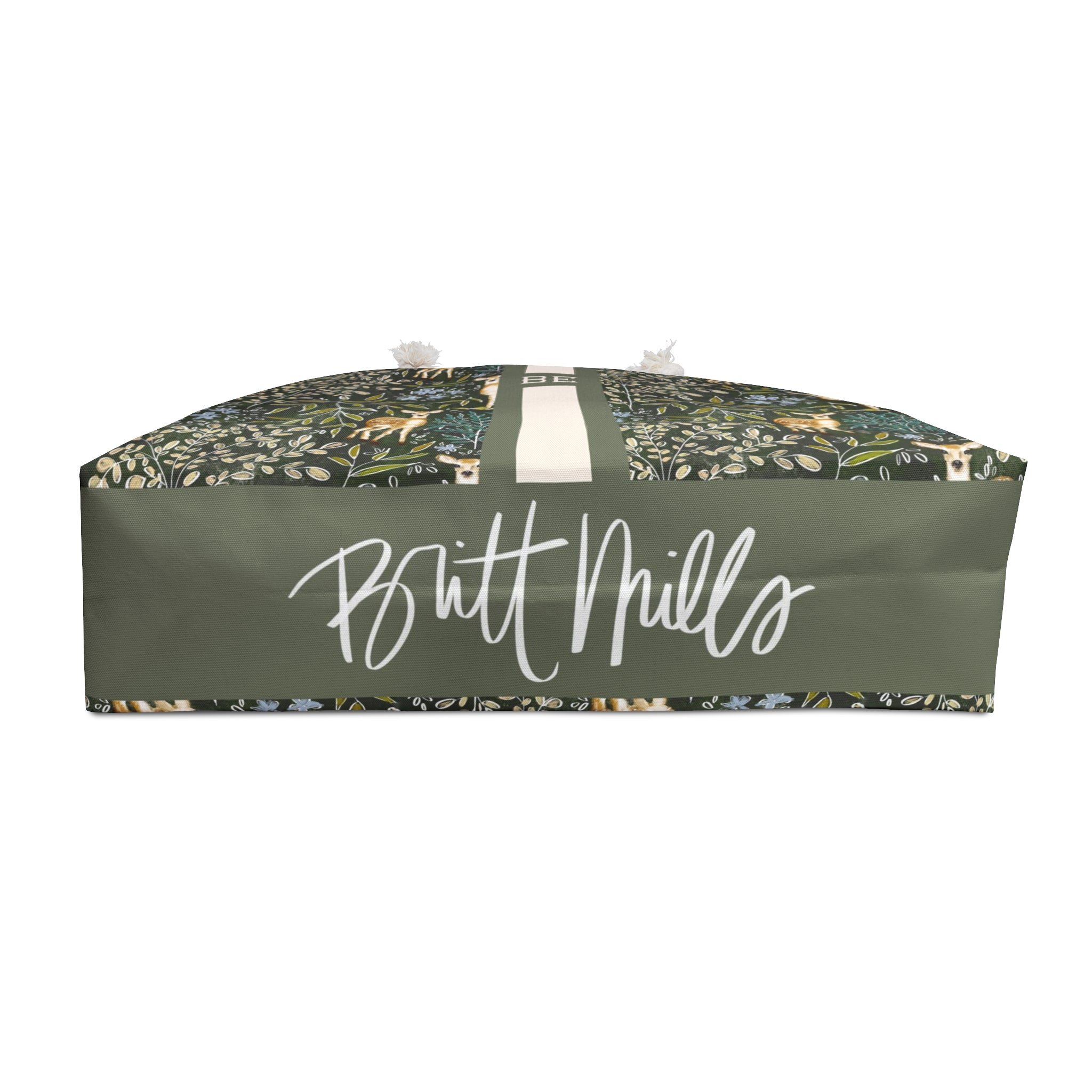 Knox Striped Monogrammed Mahjong Bag