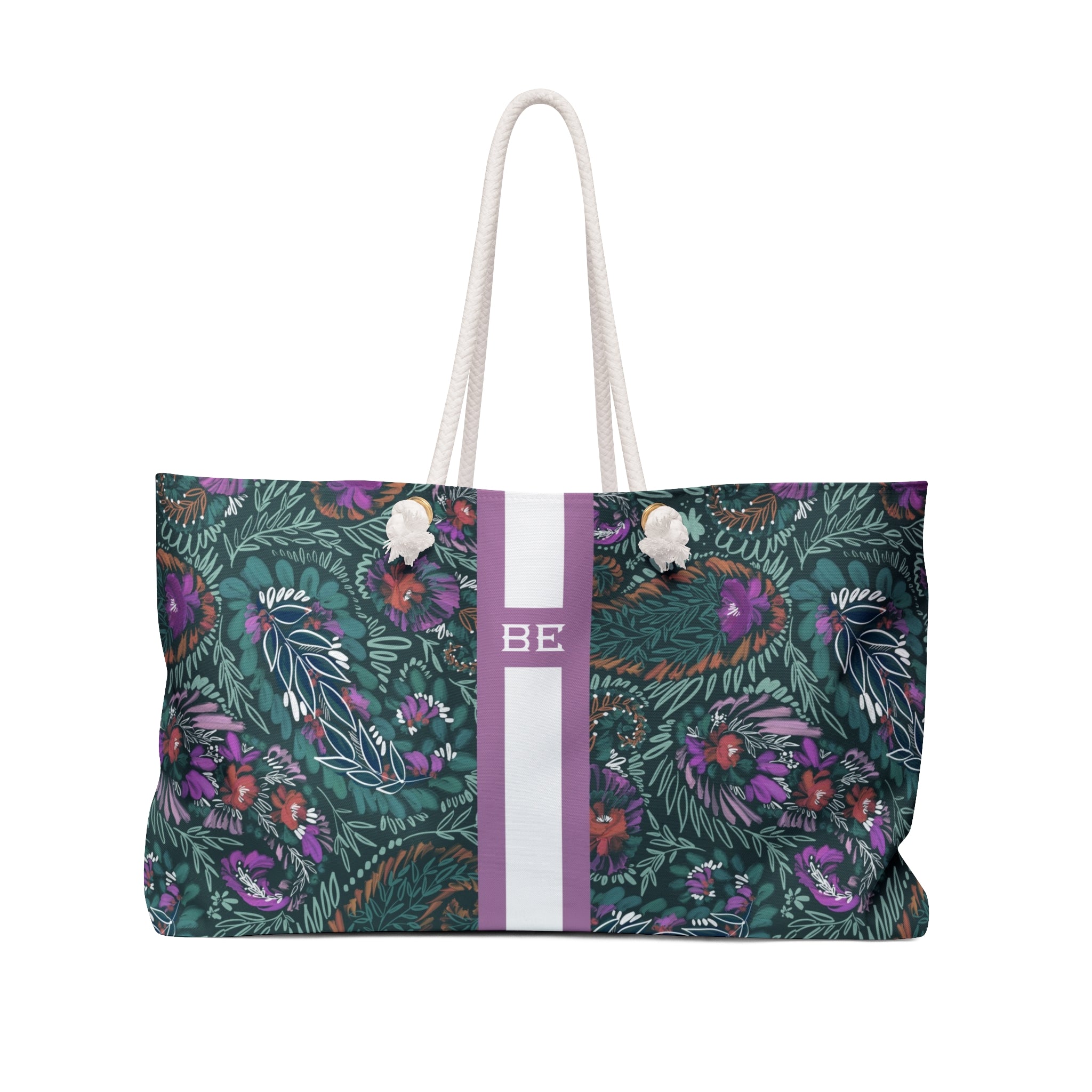 Wren Striped Monogrammed Mahjong Bag