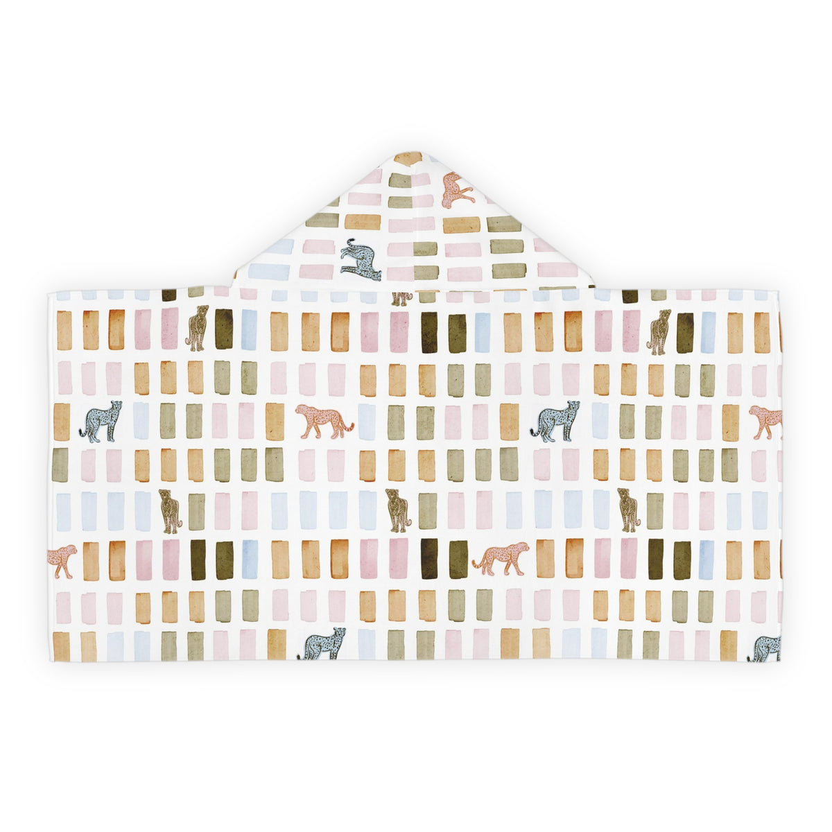 House Print Youth Hooded Towel