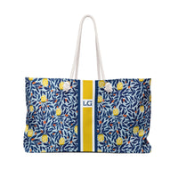 Lola Striped Monogrammed Mahjong Bag