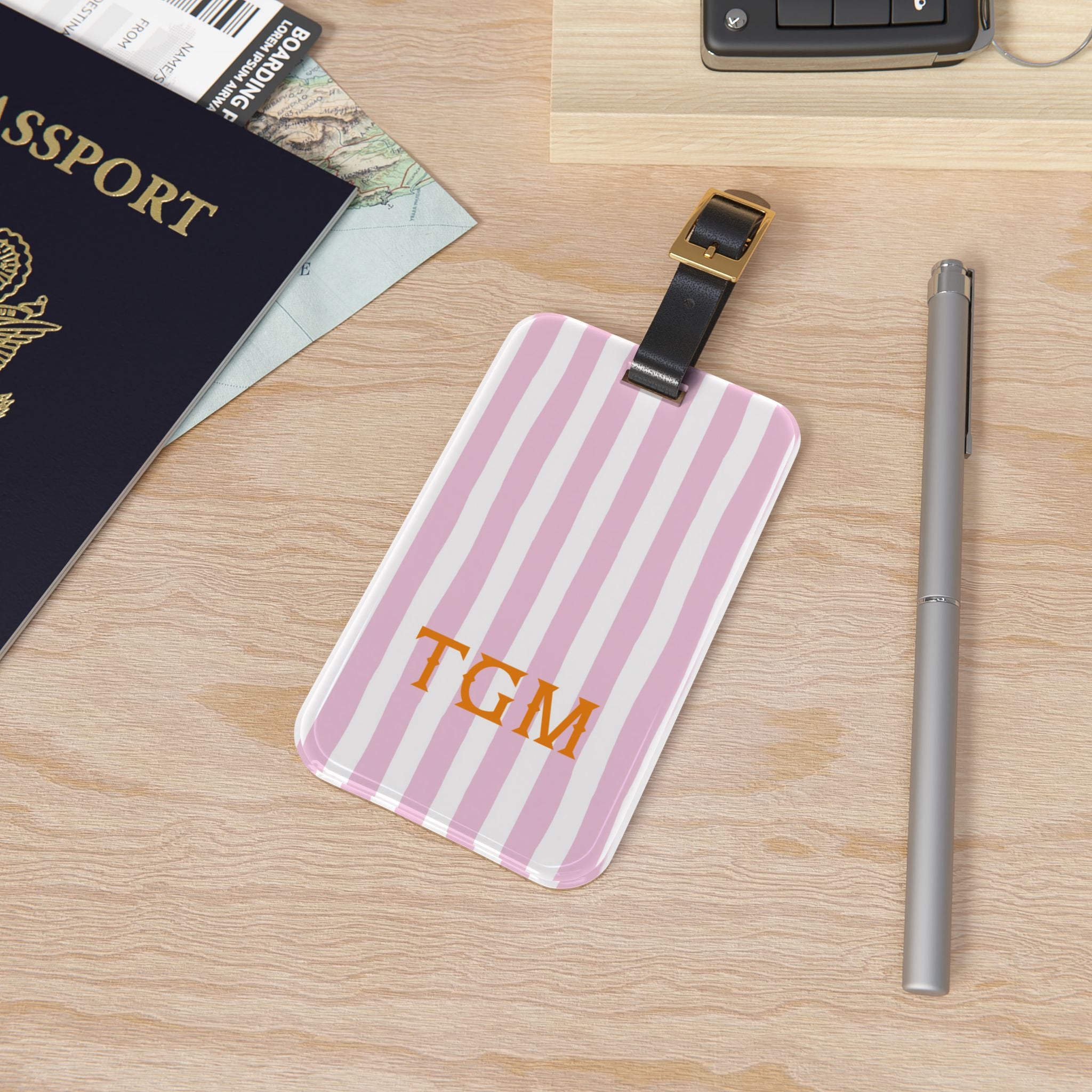 Primrose Monogrammed Acrylic Luggage Tag