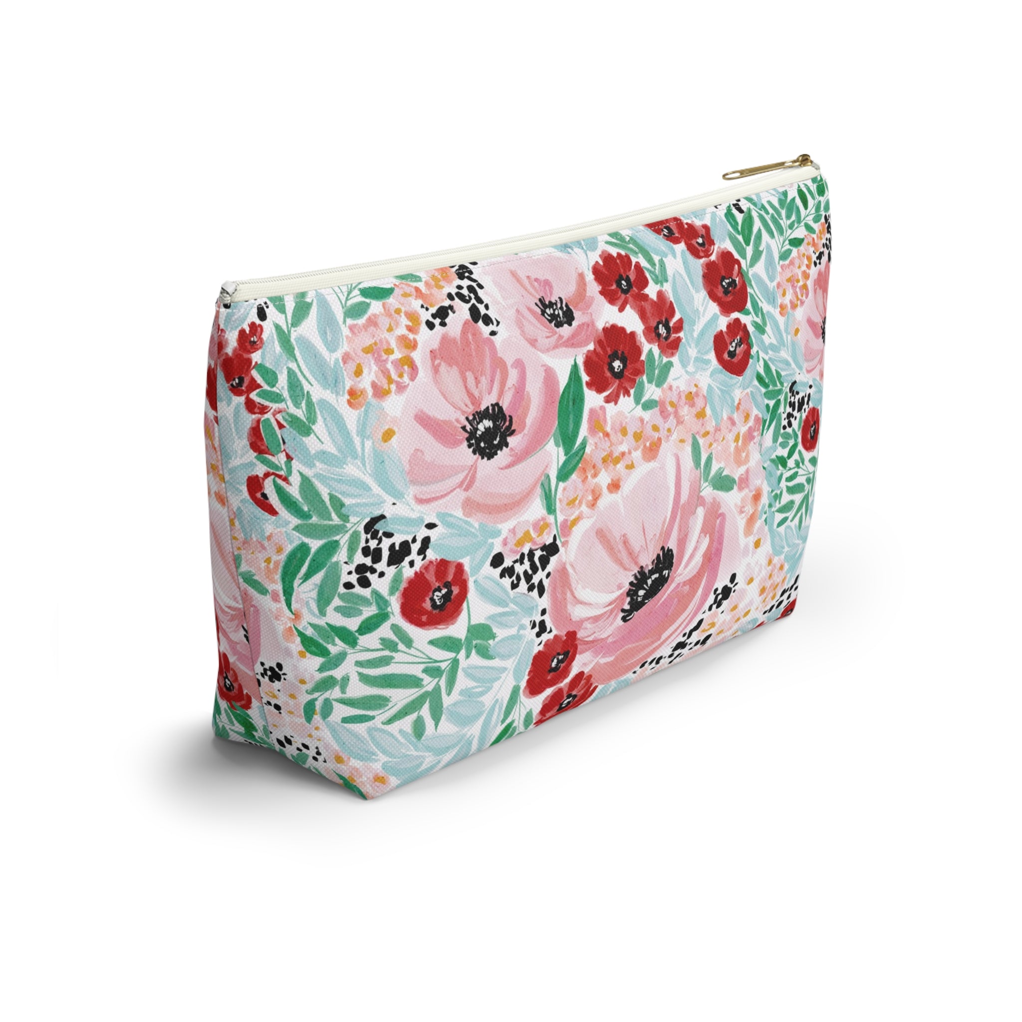 Colette Striped Monogrammed Pouch