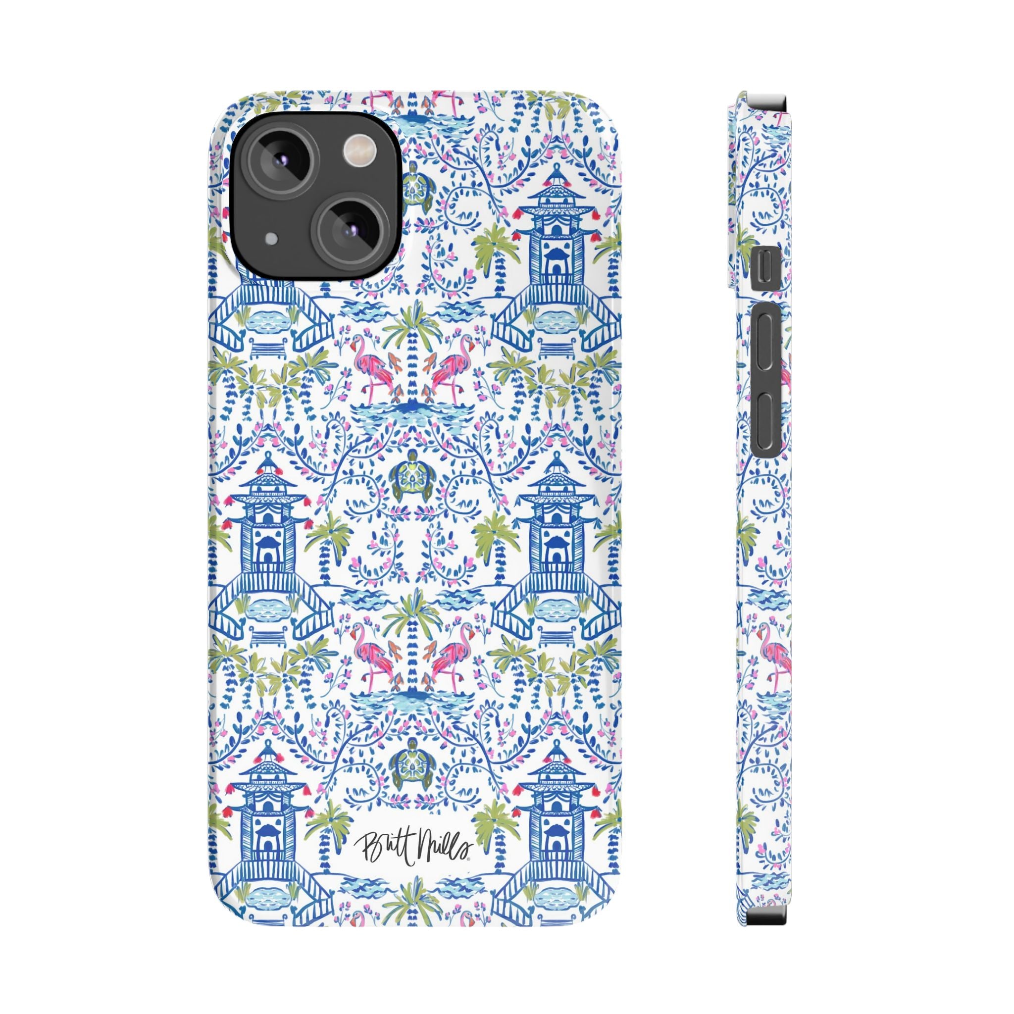 Colorful Chinoiserie Slim Phone Case