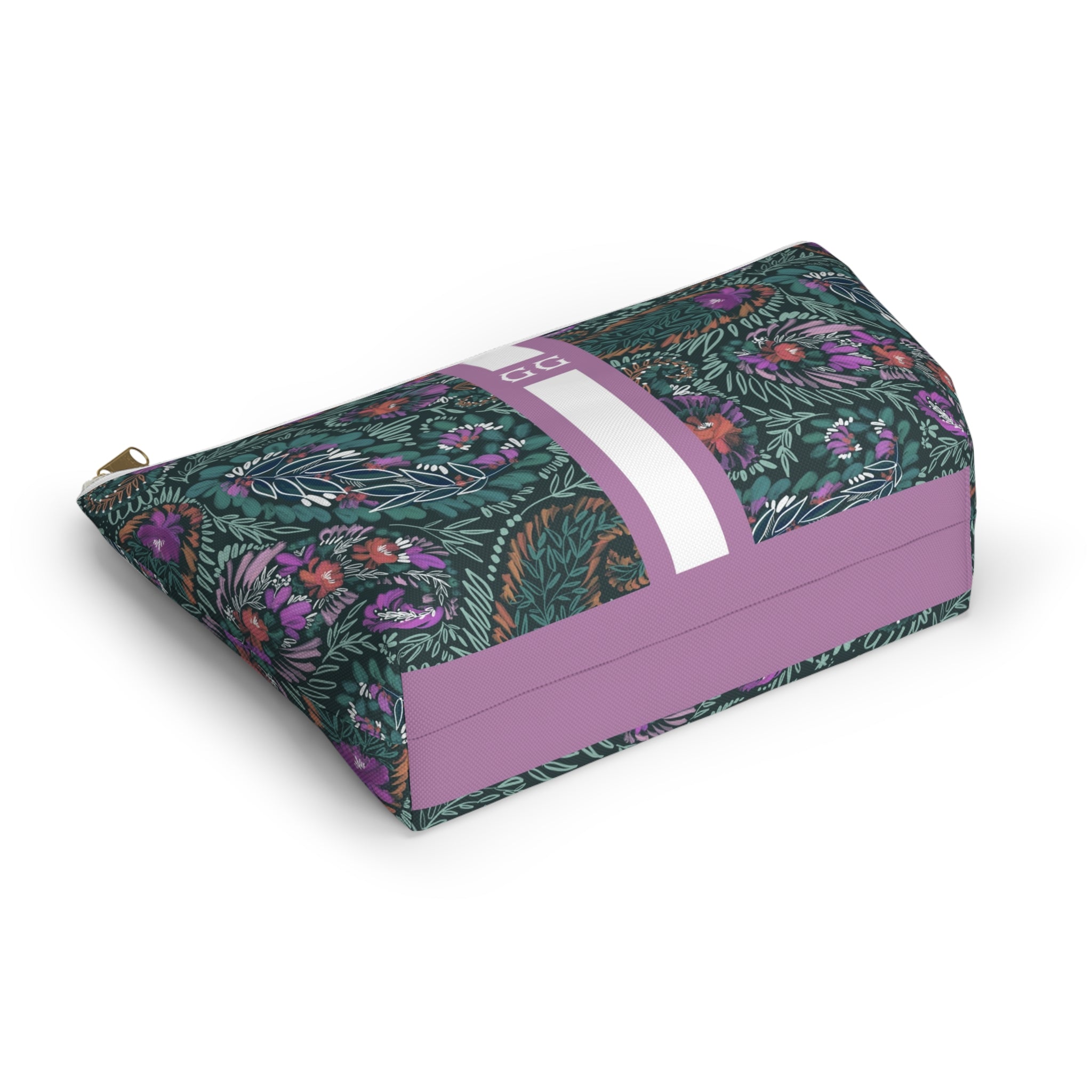 Wren Striped Monogrammed Mahjong Tile Pouch