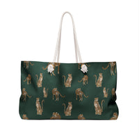 Cheetah Dance Striped Monogrammed Mahjong Bag