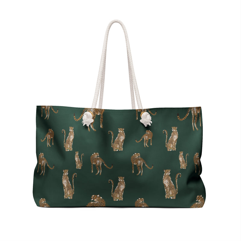 Cheetah Dance Striped Monogrammed Mahjong Bag