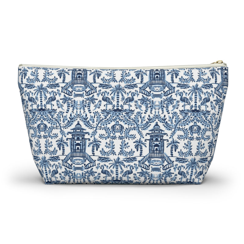 Palm Beach Striped Monogrammed Pouch