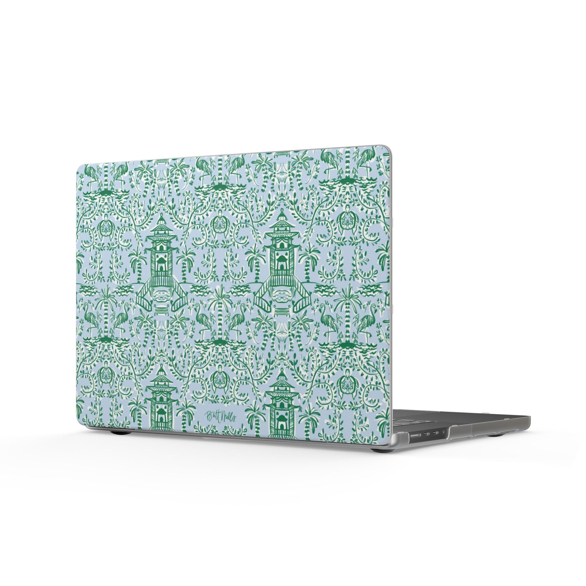Chinoiserie Palms Matte MacBook Cases