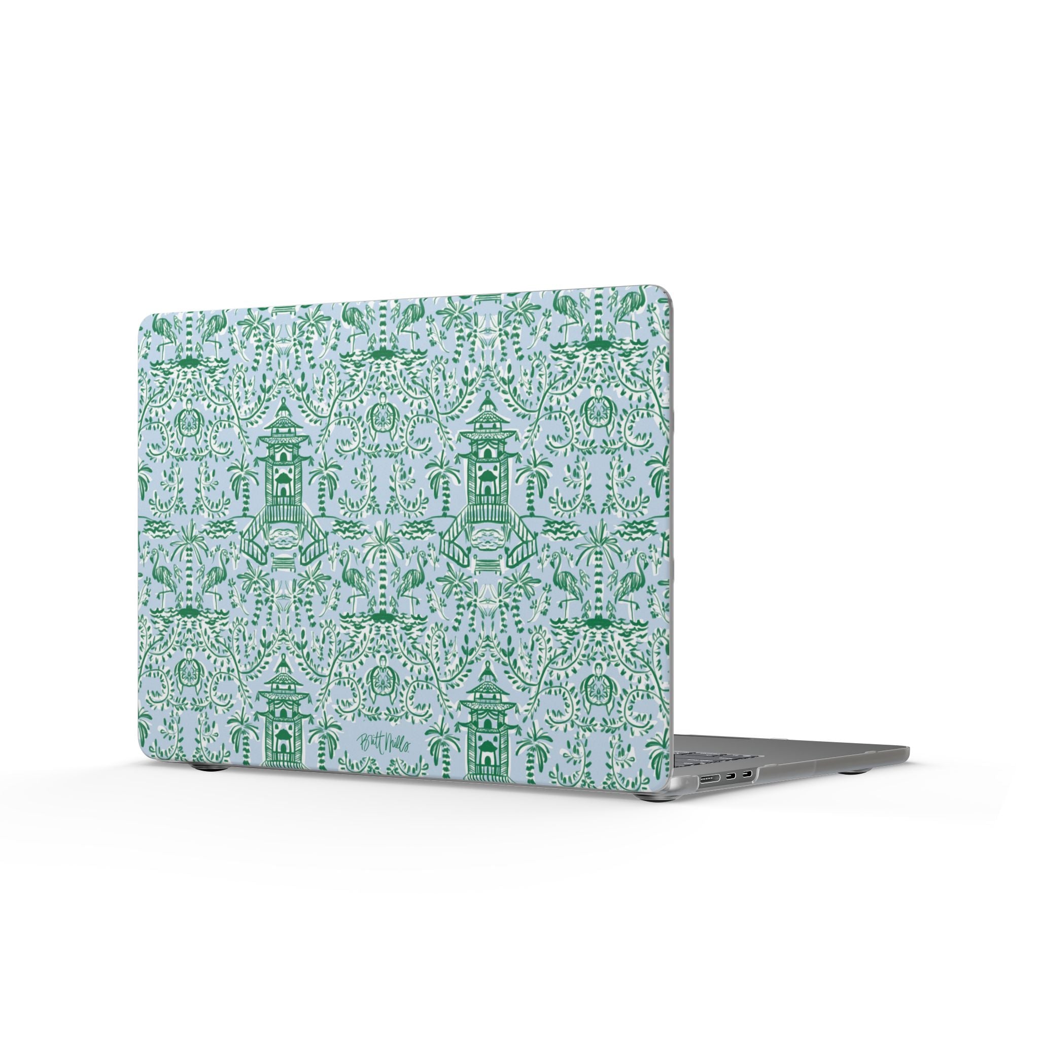 Chinoiserie Palms Matte MacBook Cases