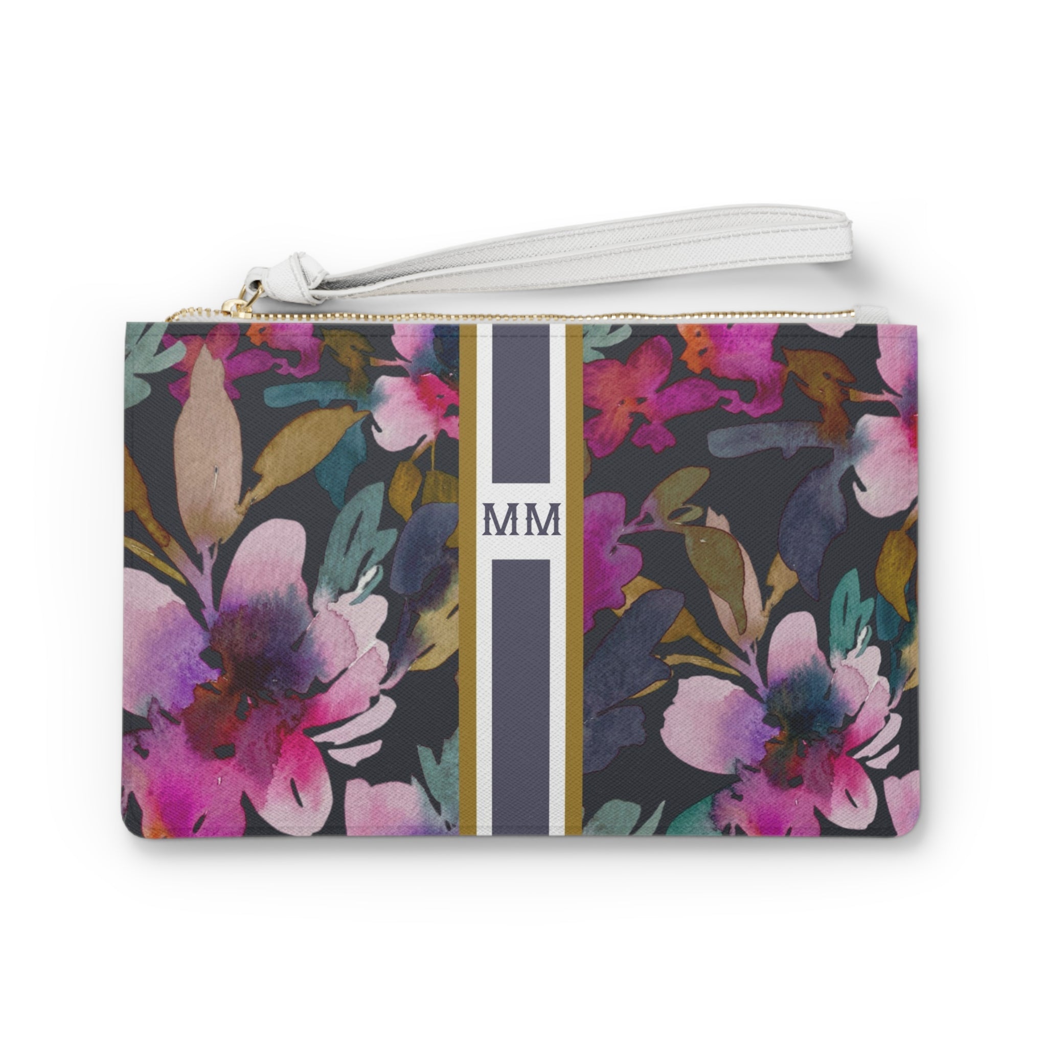 Flourish Striped Monogrammed Mahjong Card Holder