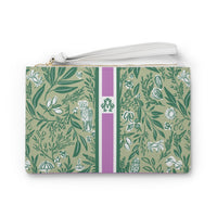 Small Things Striped Monogrammed Mahjong Card Pouch