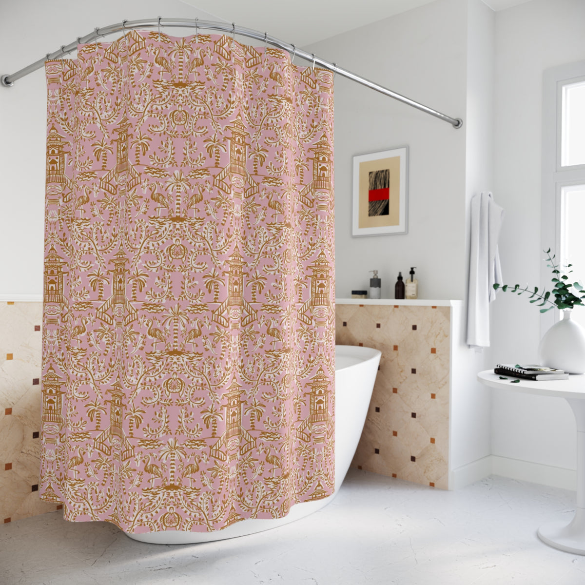 Soirée Pink Shower Curtain