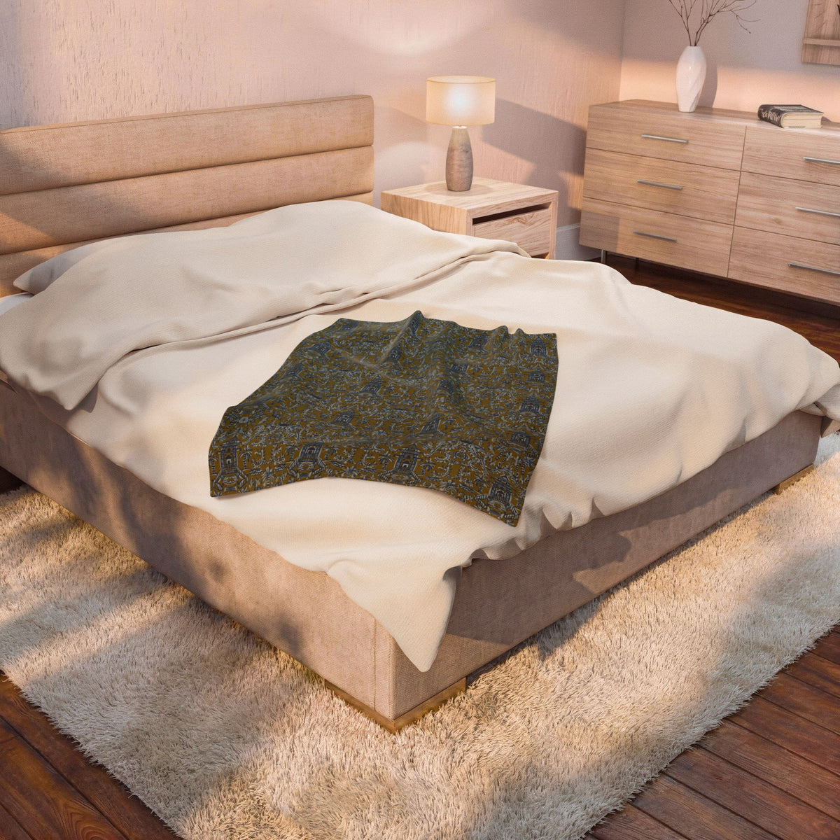 Soirée Velveteen Throw Blanket