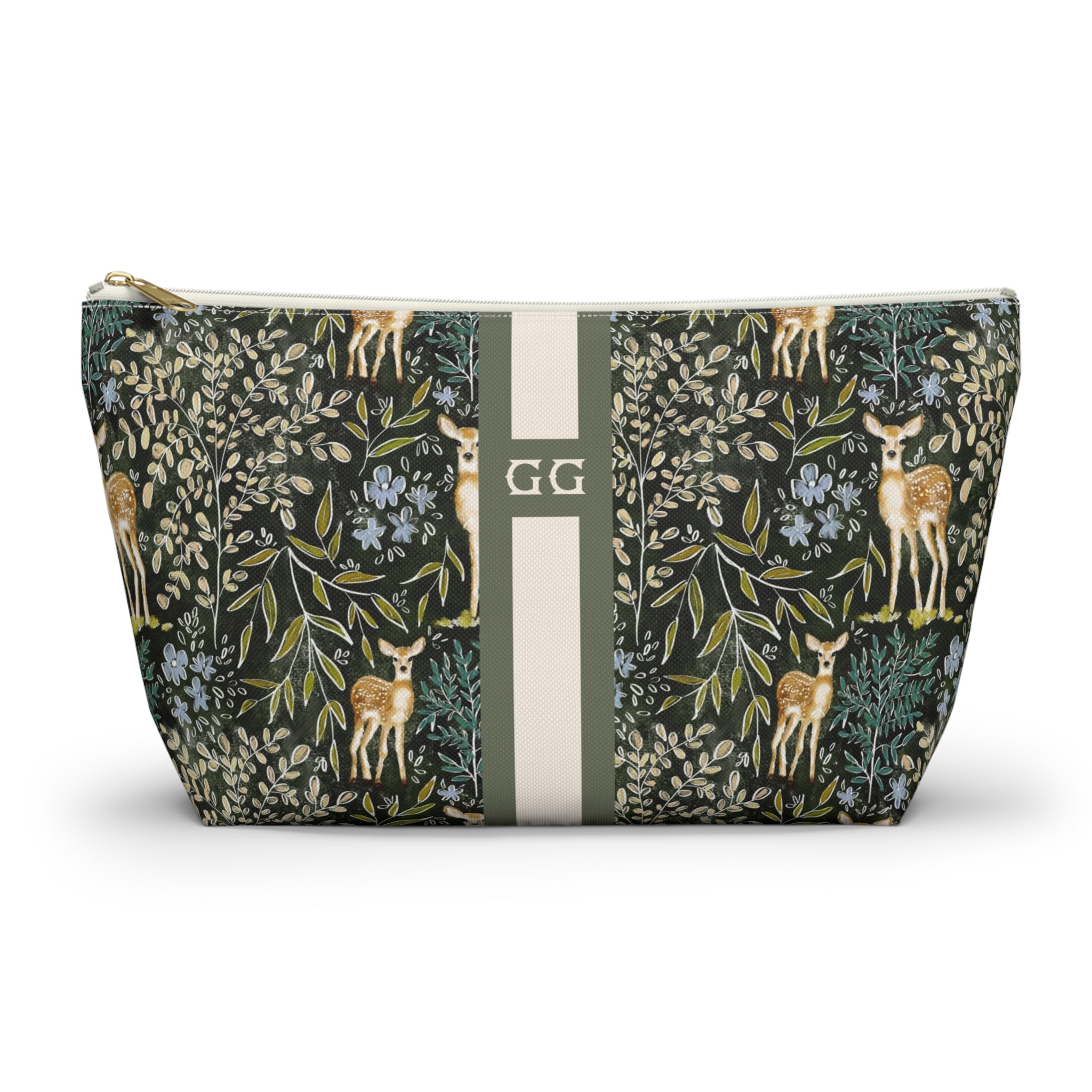 Knox Striped Monogrammed Mahjong Tile Pouch