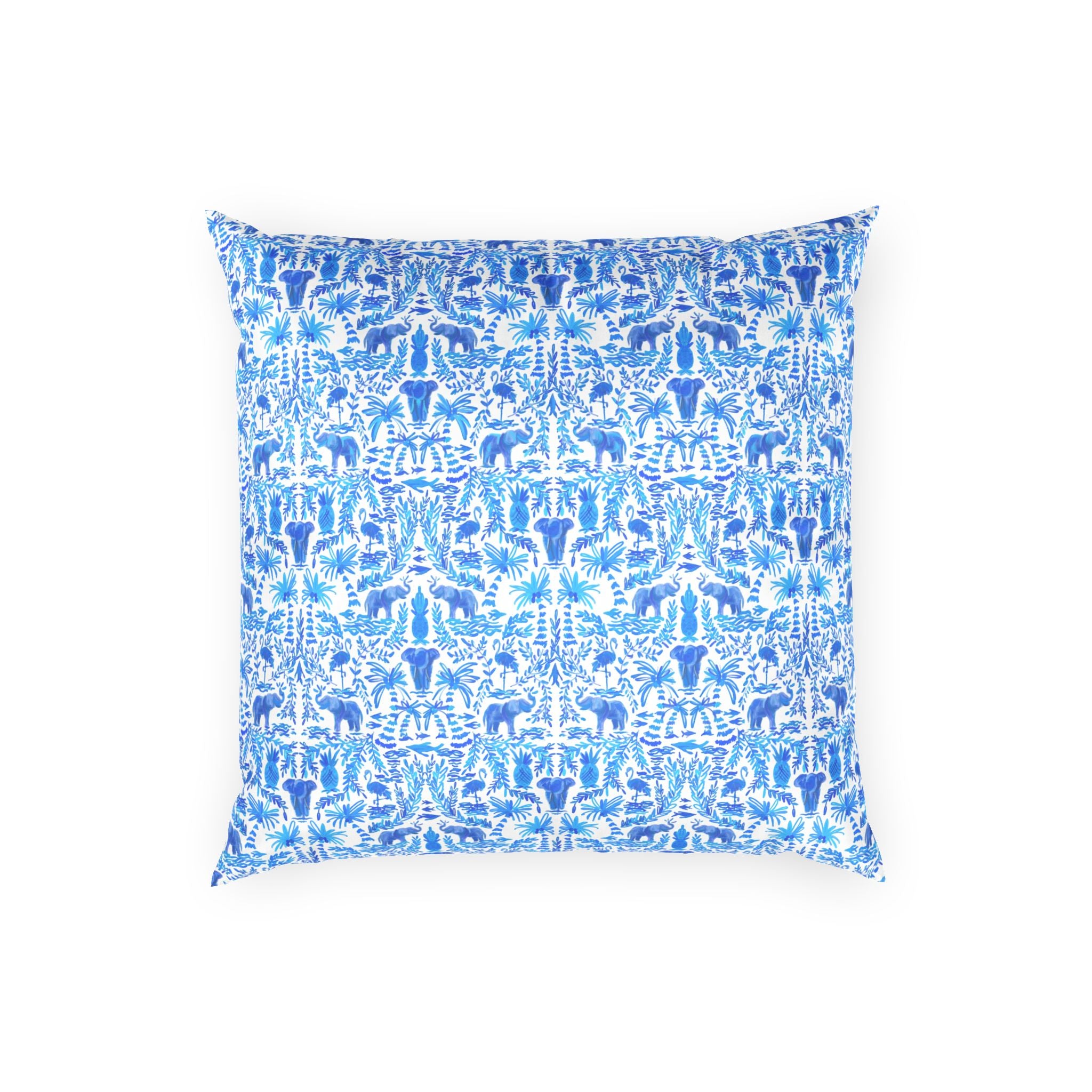 Elephant Fun Velvet Pillow