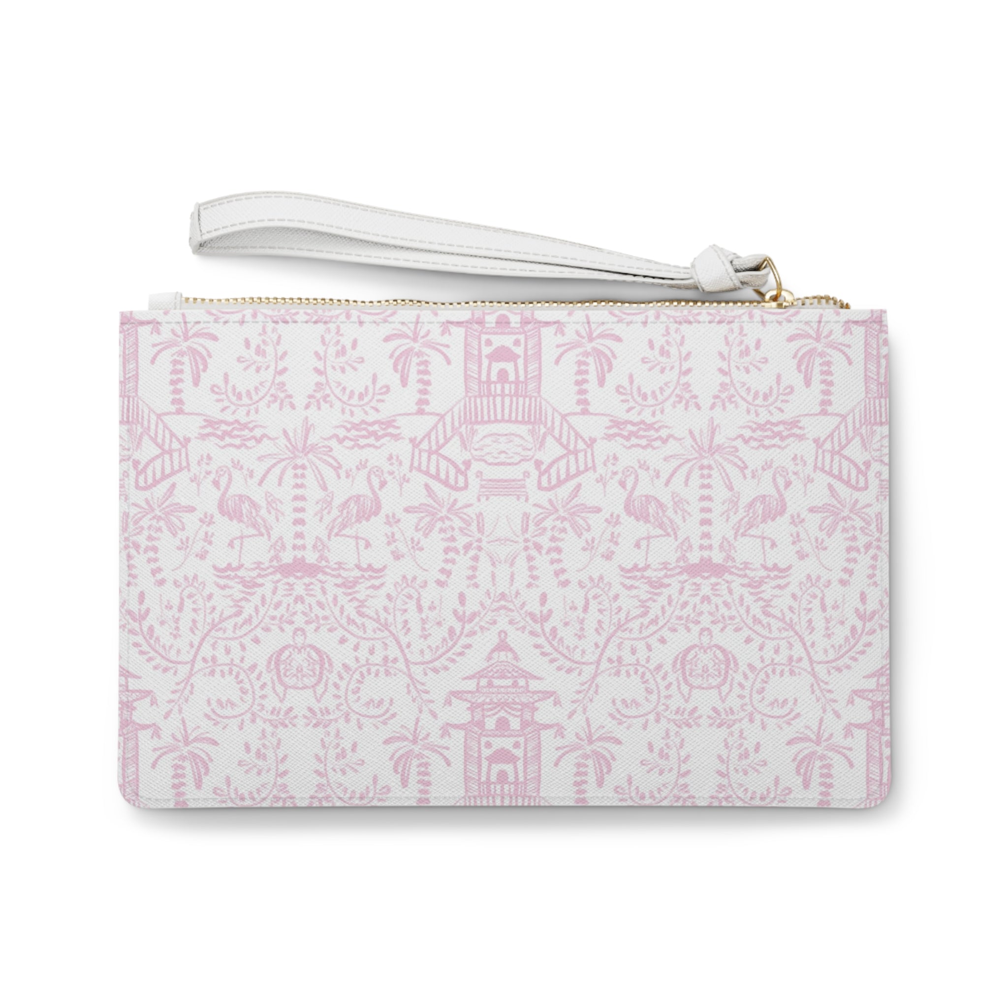 Palm Beach Pink Striped Monogrammed Mahjong Card Holder
