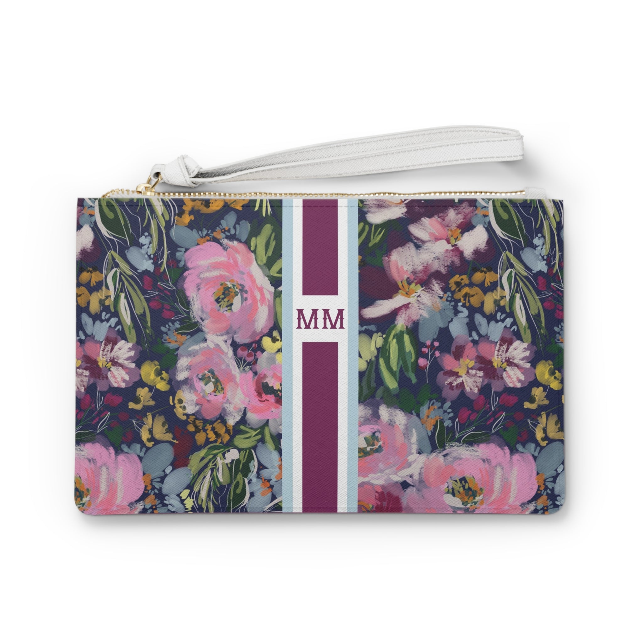 Haven Striped Monogrammed Mahjong Card Holder