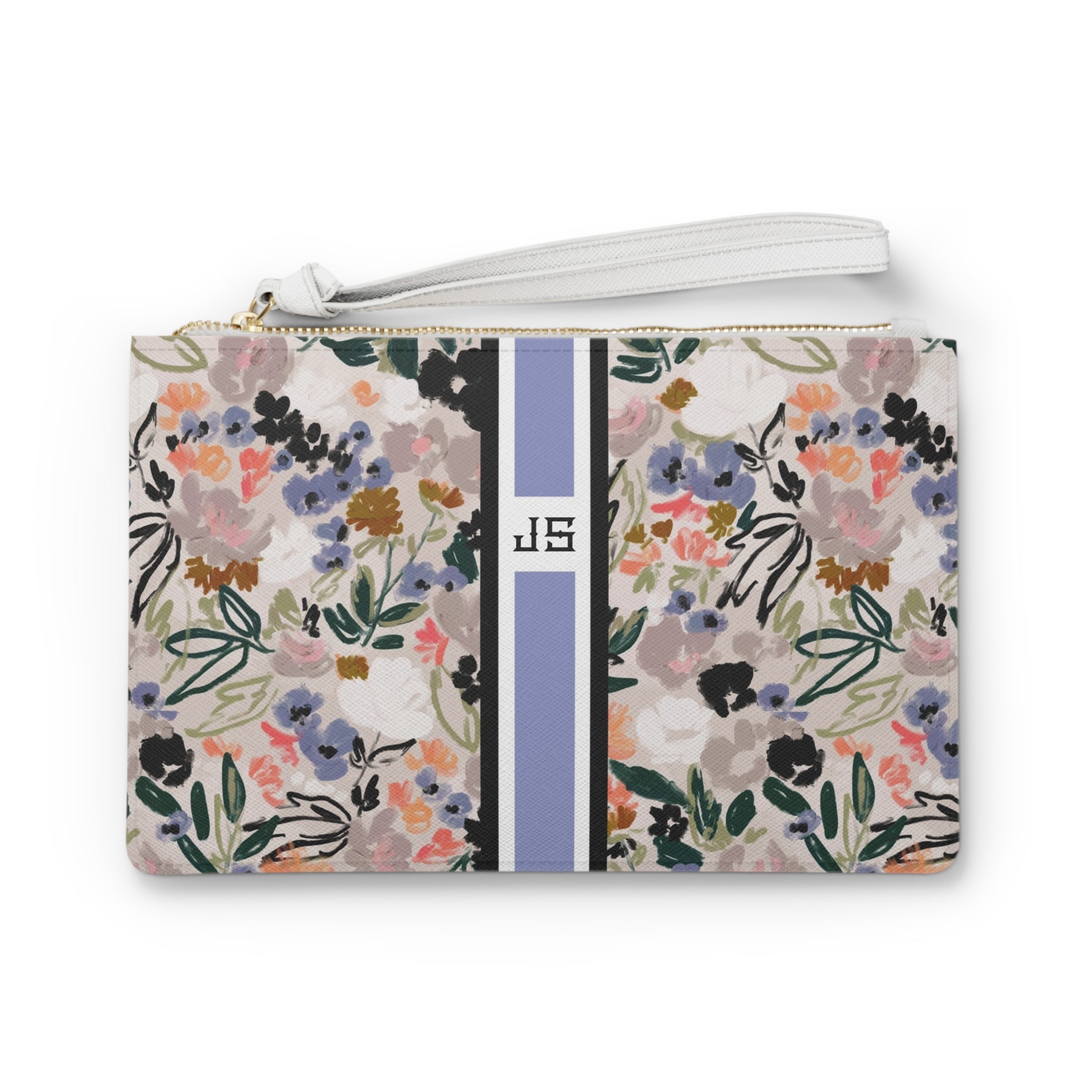 Quinn Striped Monogrammed Mahjong Card Holder
