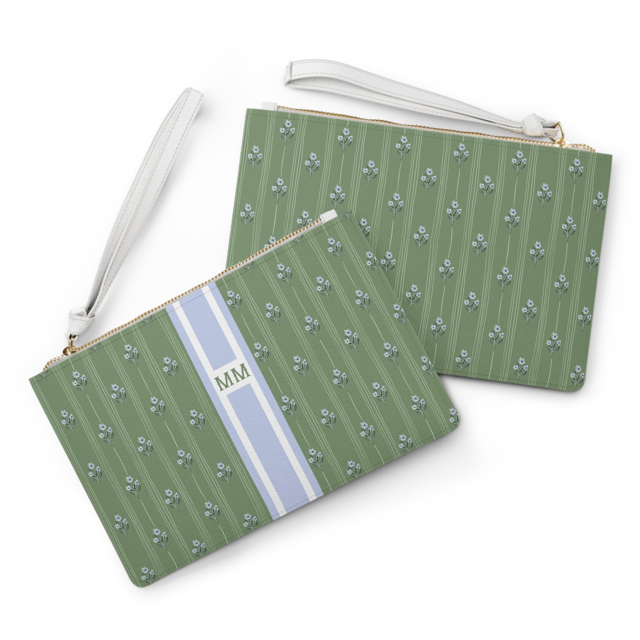 Zera Bloom Striped Monogrammed Mahjong Card Holder