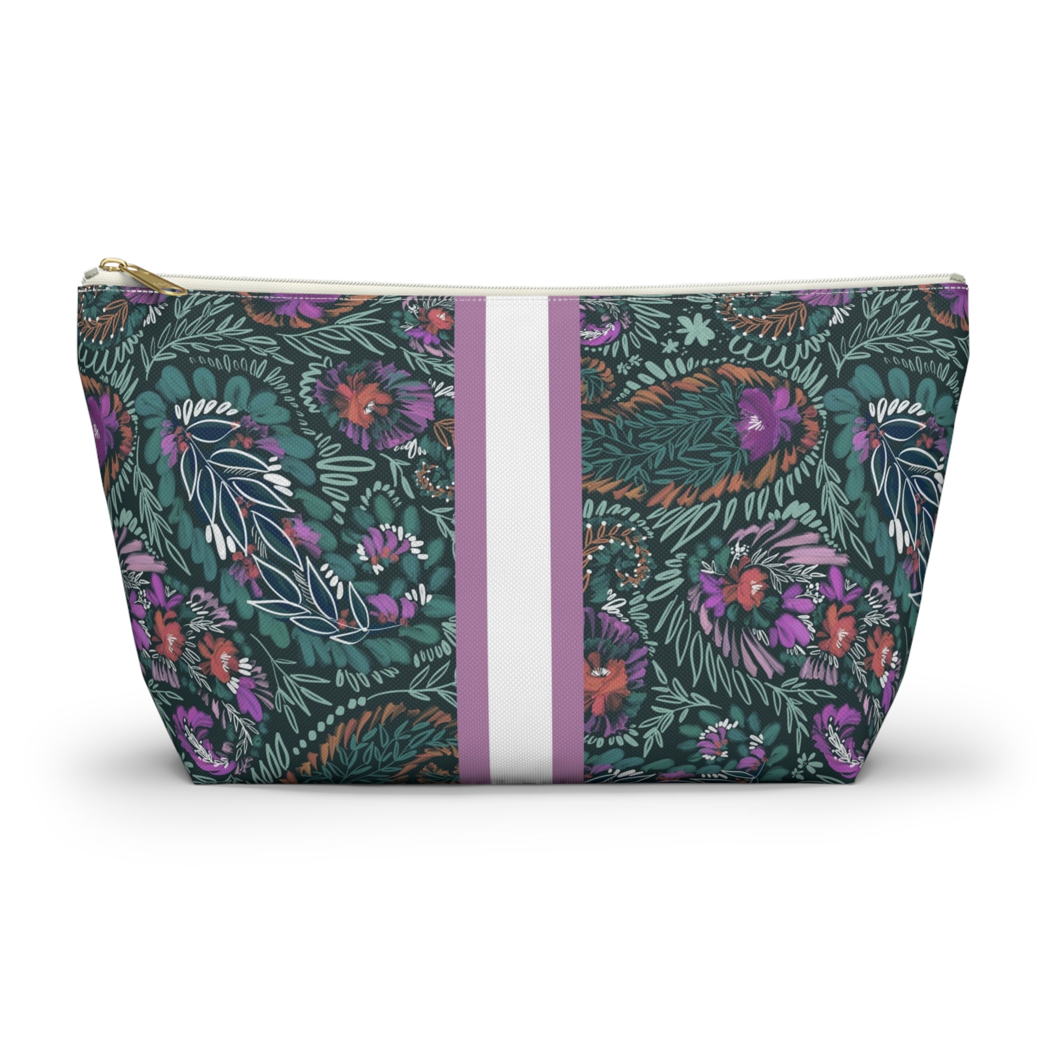 Wren Striped Monogrammed Mahjong Tile Pouch