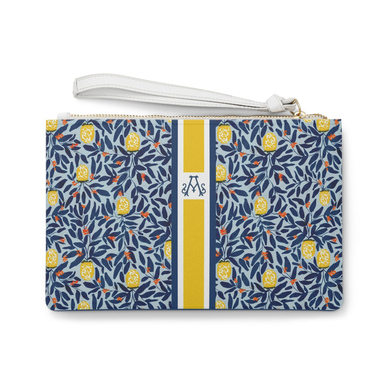Lola Striped Monogrammed Mahjong Card Pouch
