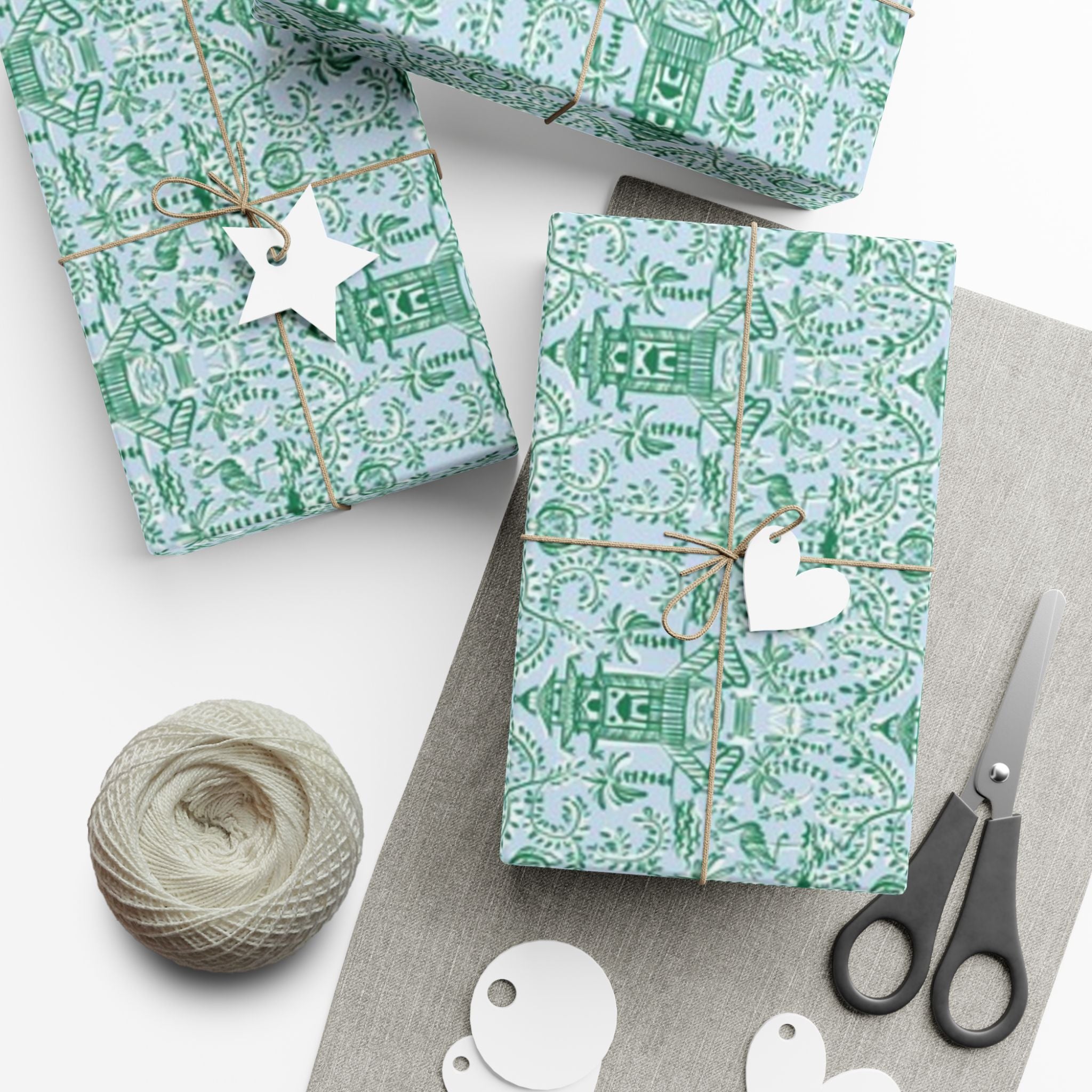 Chinoiserie Palms Wrapping Paper Roll