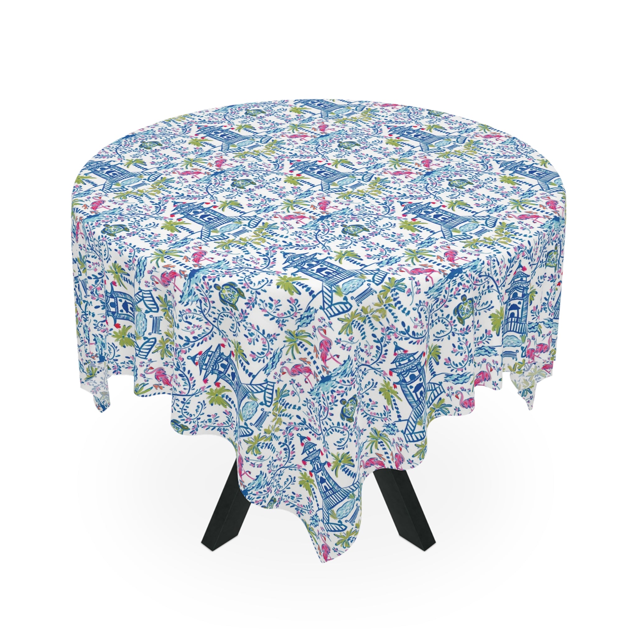 Colorful Chinoiserie Tablecloth