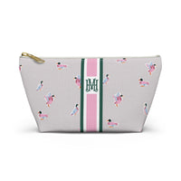 Duck Tales Striped Monogrammed Pouch