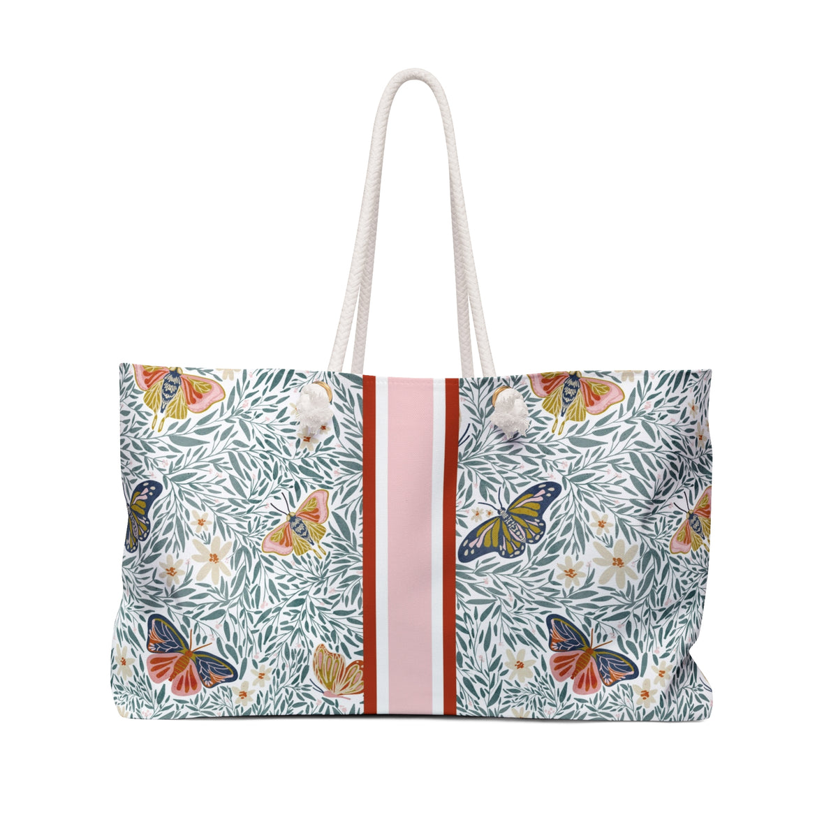 Huntley Striped Monogrammed Mahjong Bag