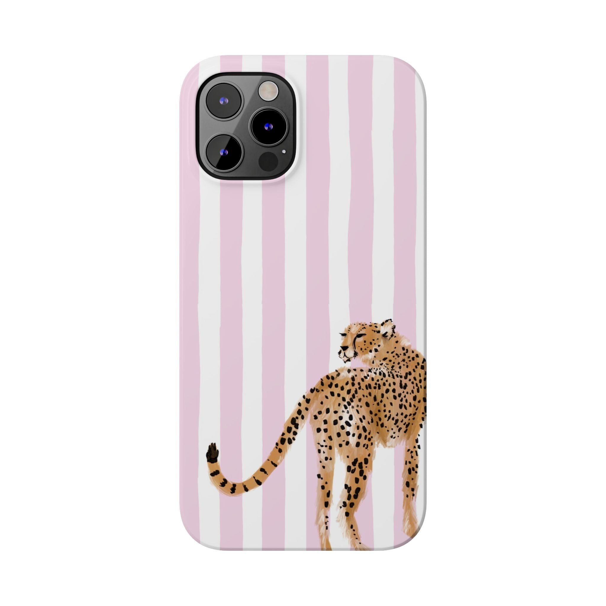 Preppy Cheetah Slim Phone Case