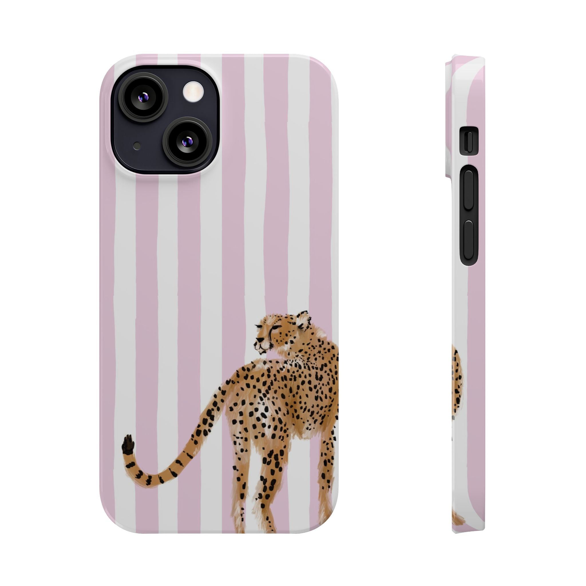 Preppy Cheetah Slim Phone Case
