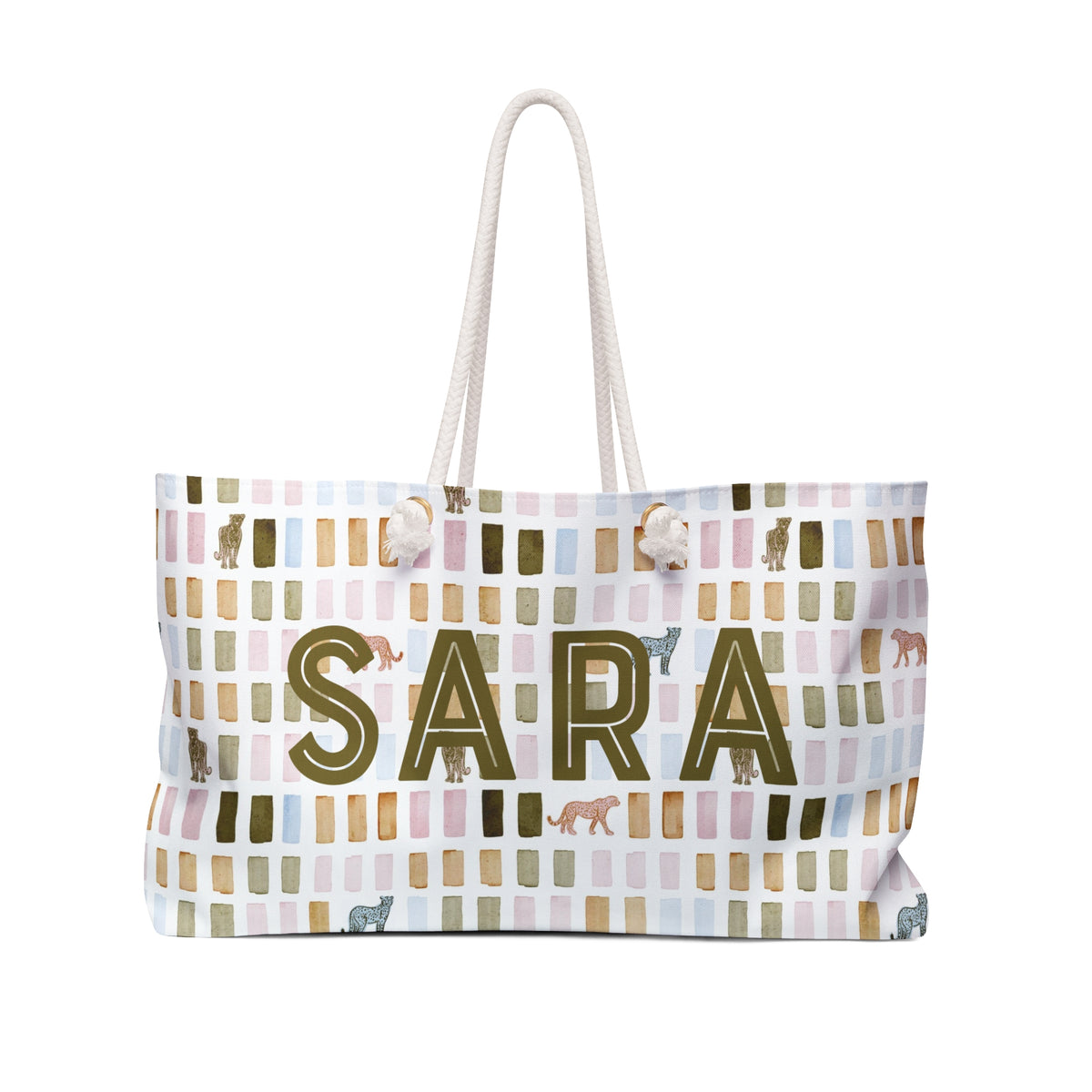 House Print Personalized Mahjong Bag