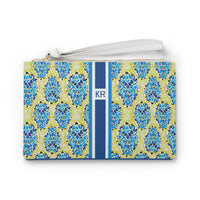 Boho Garden Striped Monogrammed Mahjong Card Pouch