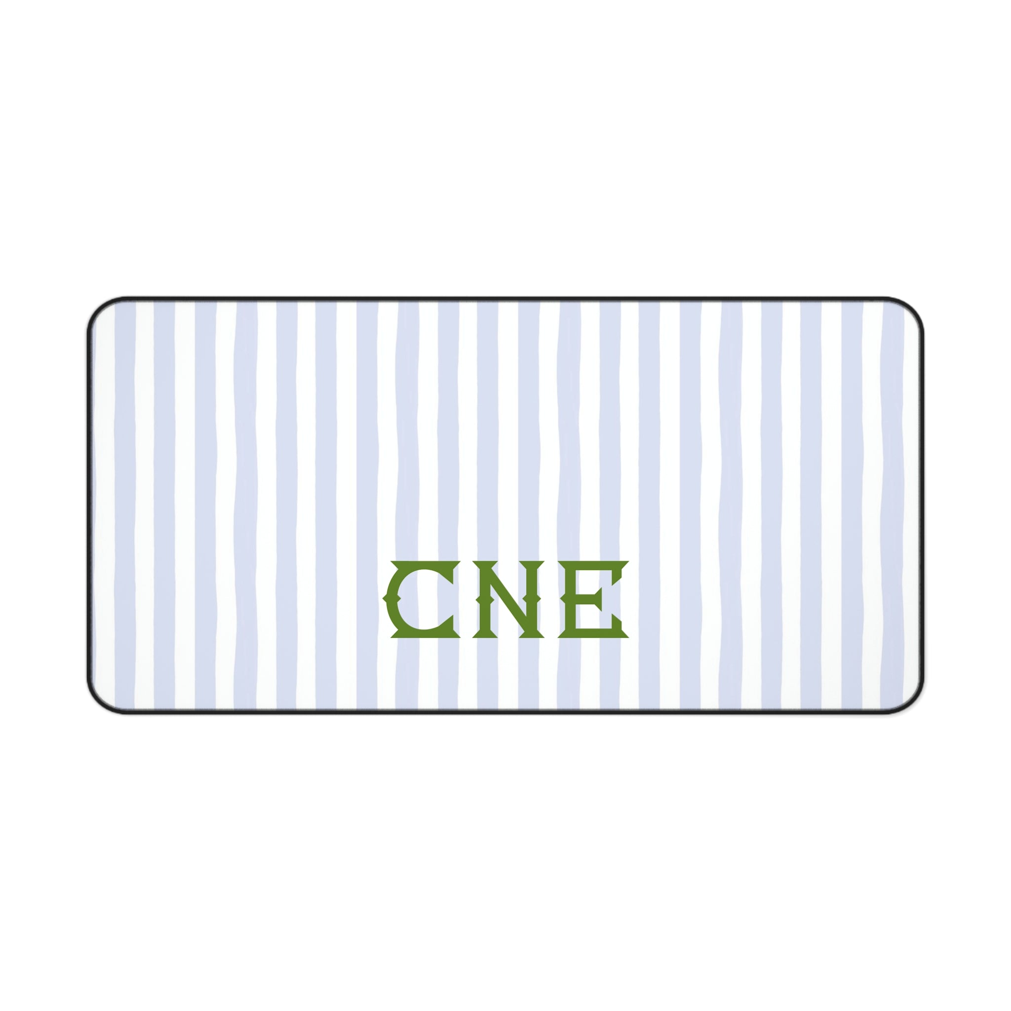 Seaside Stripes Monogrammed Desk Mat