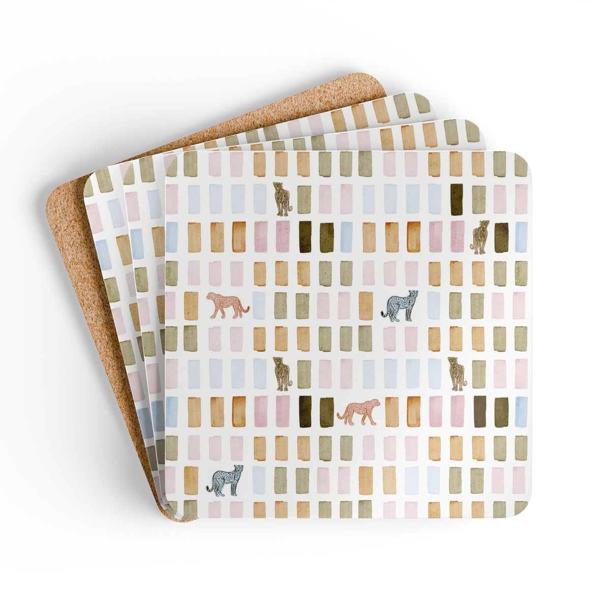 House Print Coaster Set (Set of 4)
