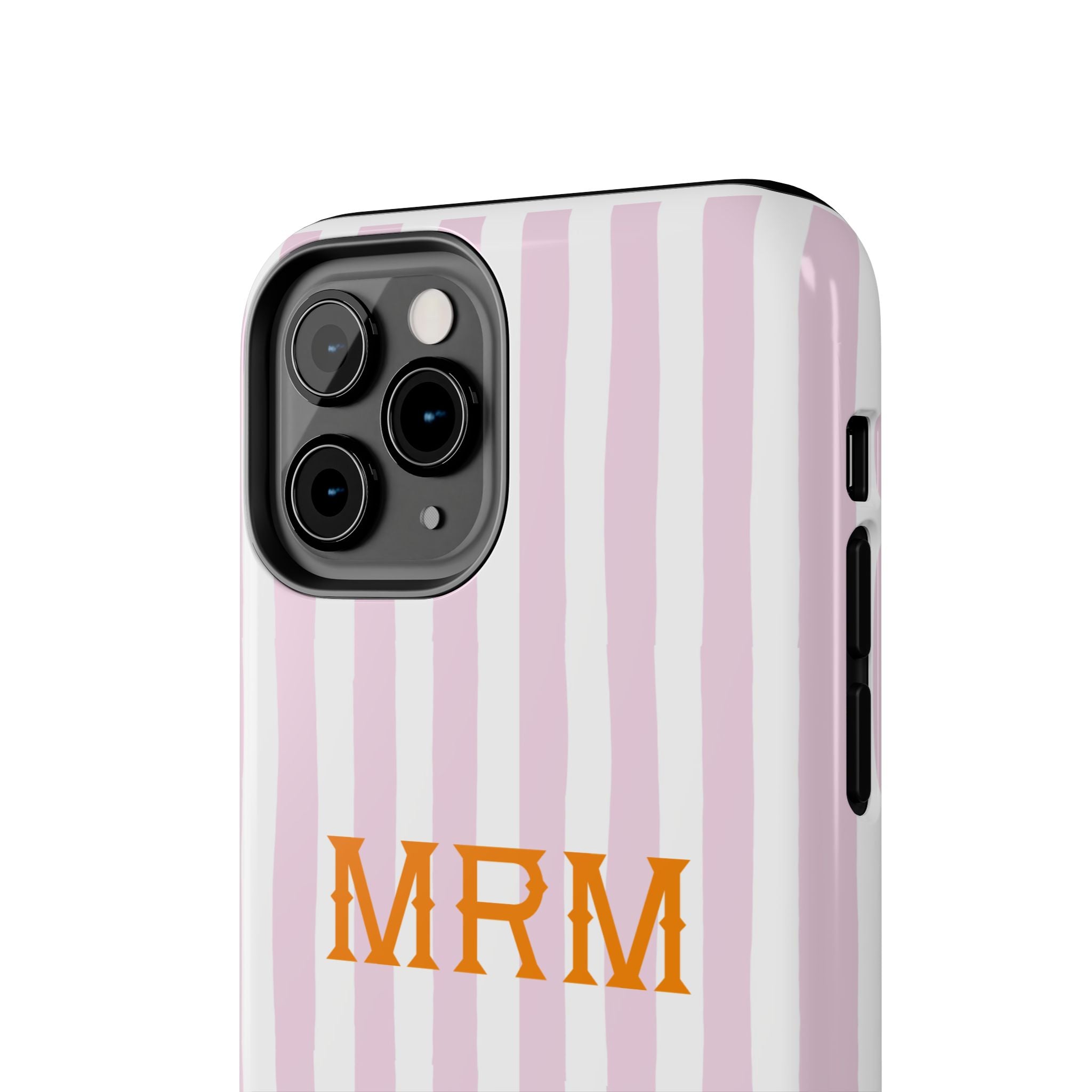 Preppy Cheetah (Pink) Monogrammed Tough Phone Case