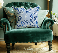 20" Pillow CasesNantucket Monogrammed Throw Pillowcase 20"x20"Britt Mills Design