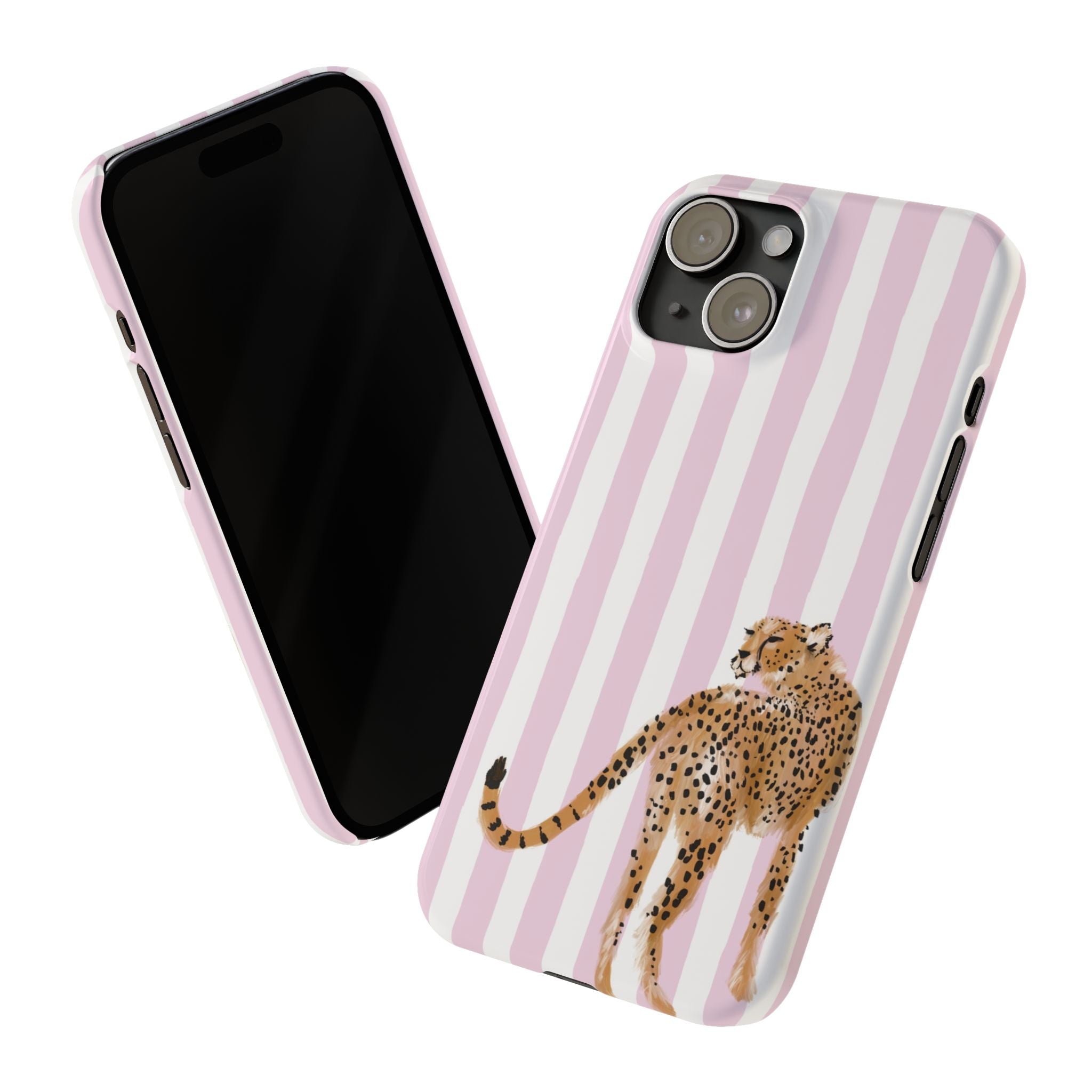 Preppy Cheetah Slim Phone Case