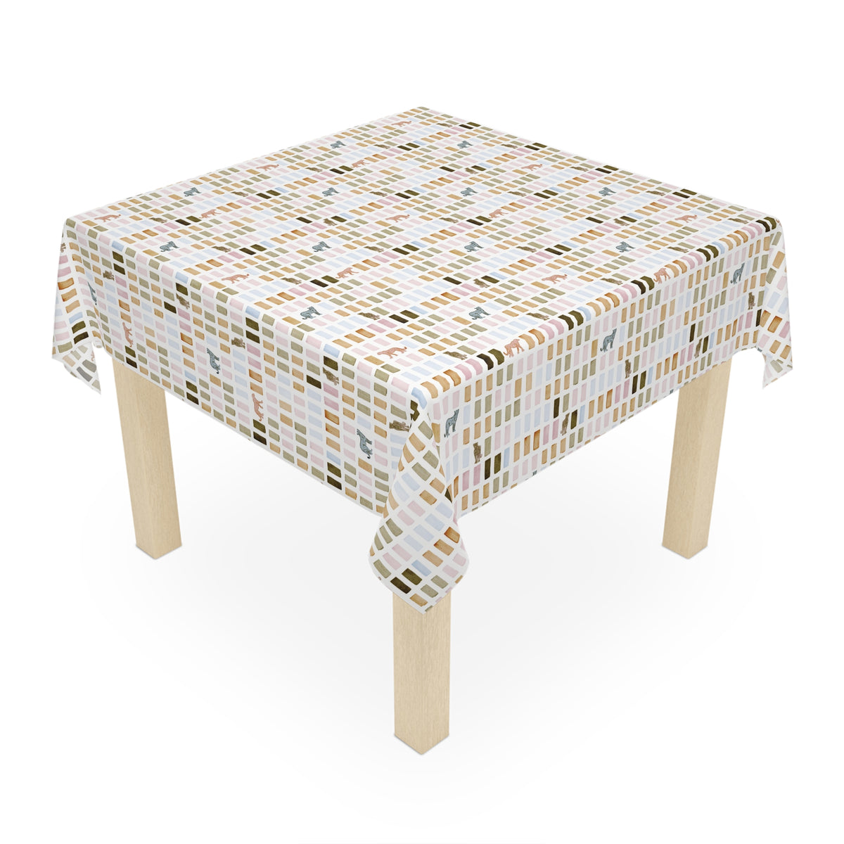 House Print Square Tablecloth (Polyester)