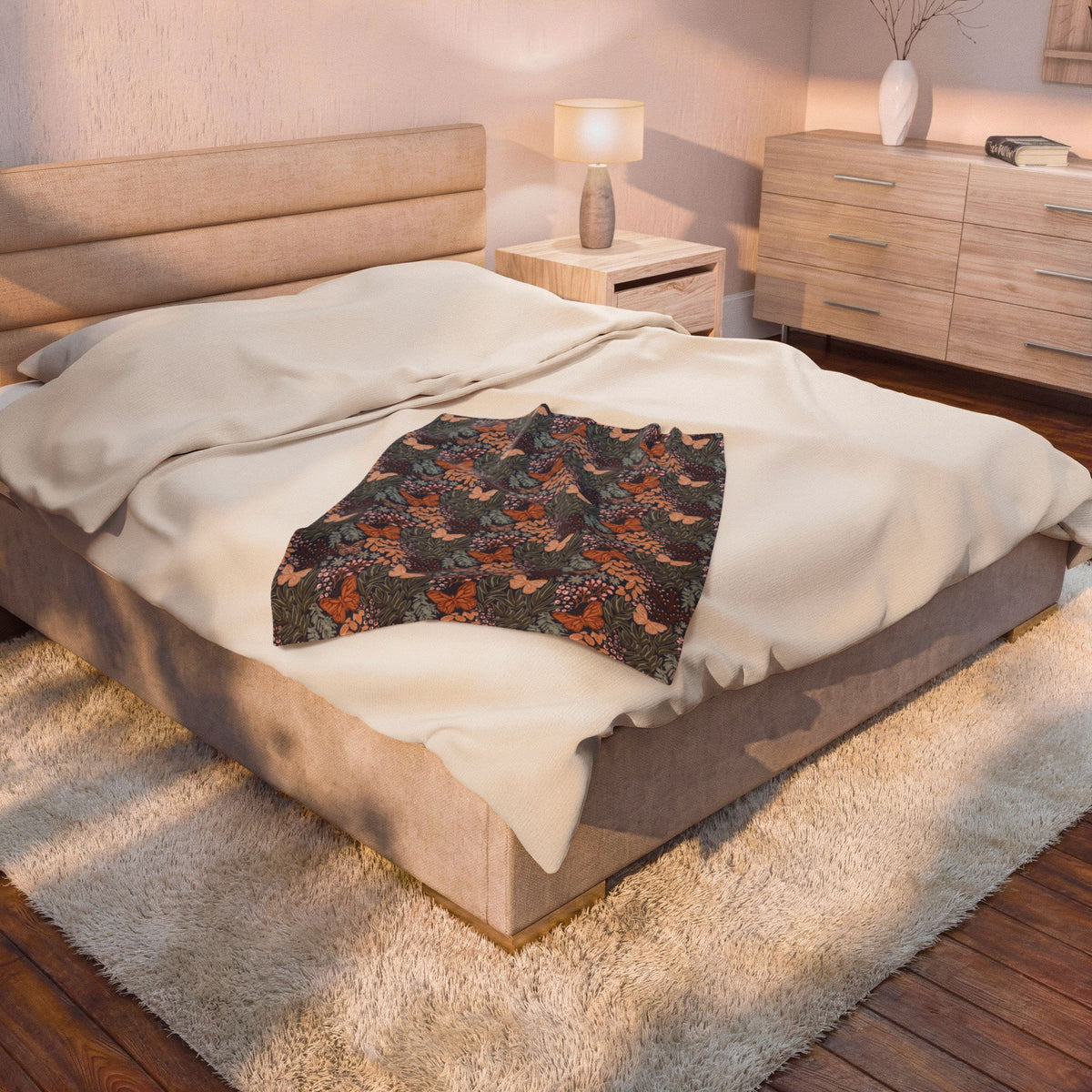 Dabney Velveteen Throw Blanket