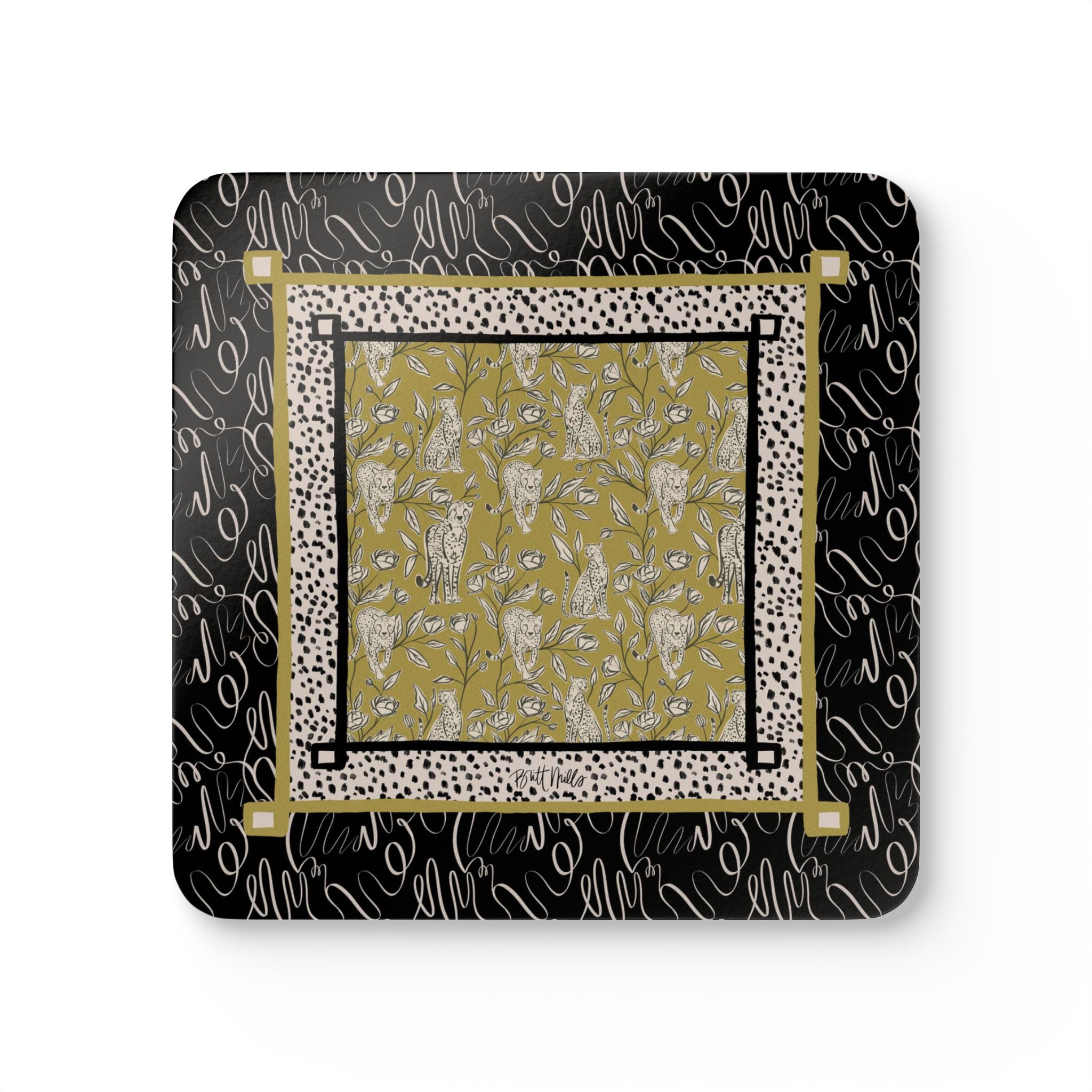 Bella Mahjong Mat Art Coaster Set (Set of 4)