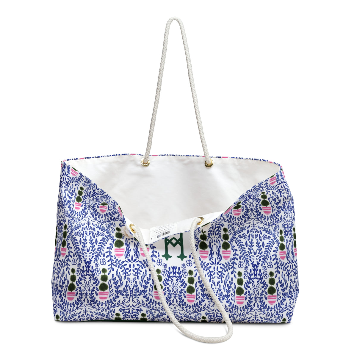 Augusta Monogrammed Carry-All Tote