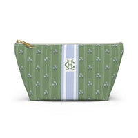 Zera Stripe Monogrammed Pouch